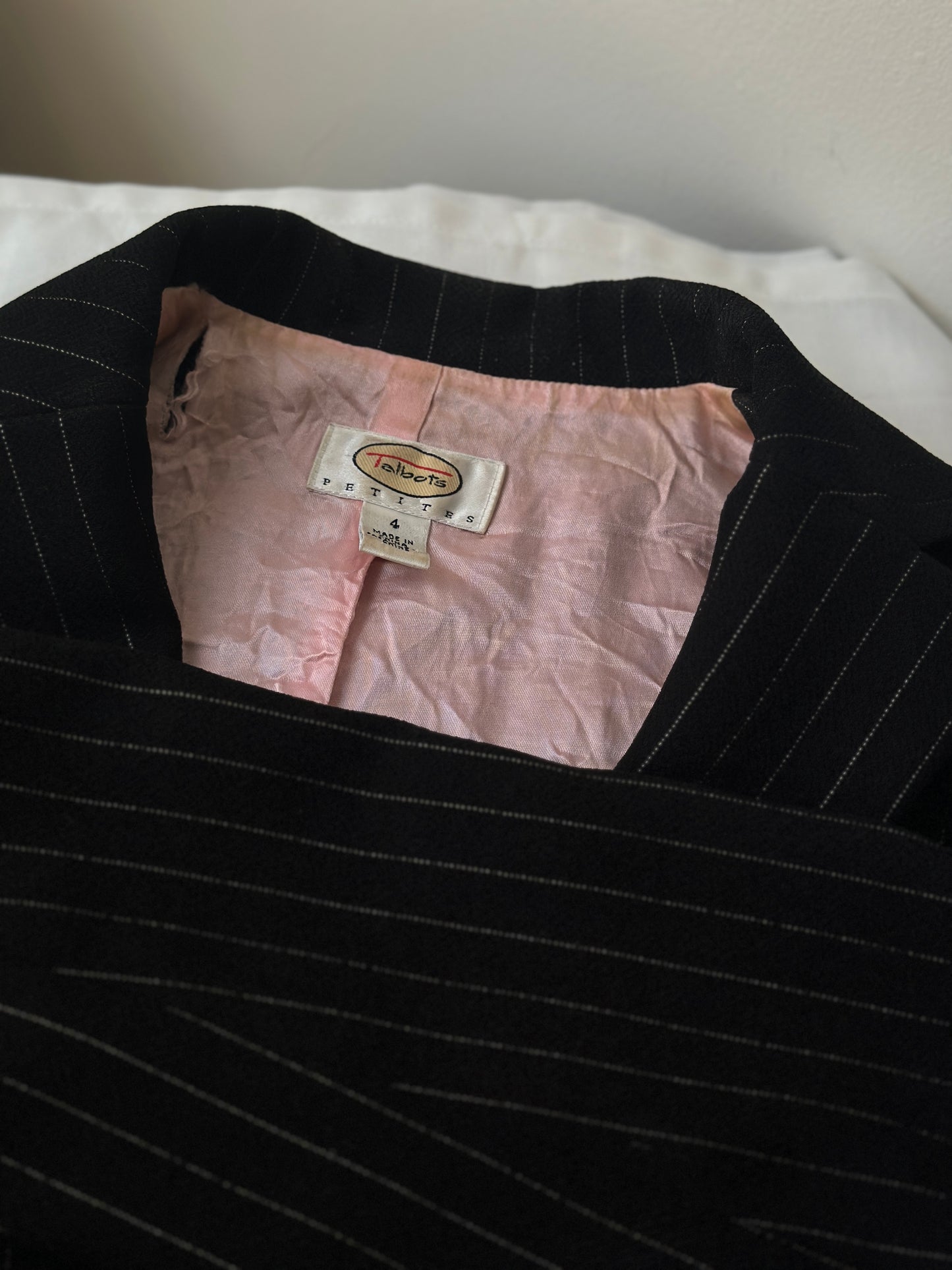 pin striped vintage suit jacket