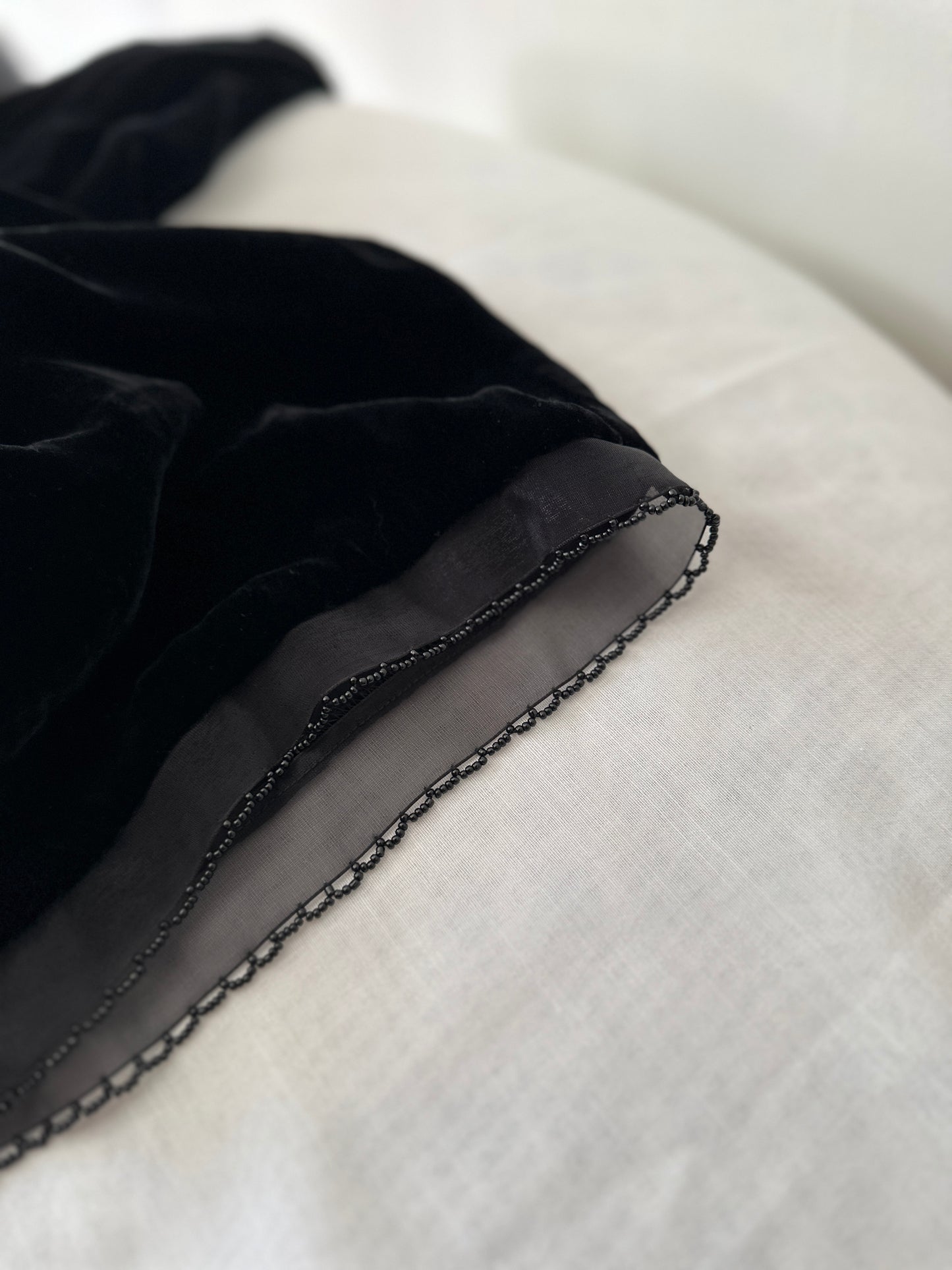 velvet mid-length straight skirt
