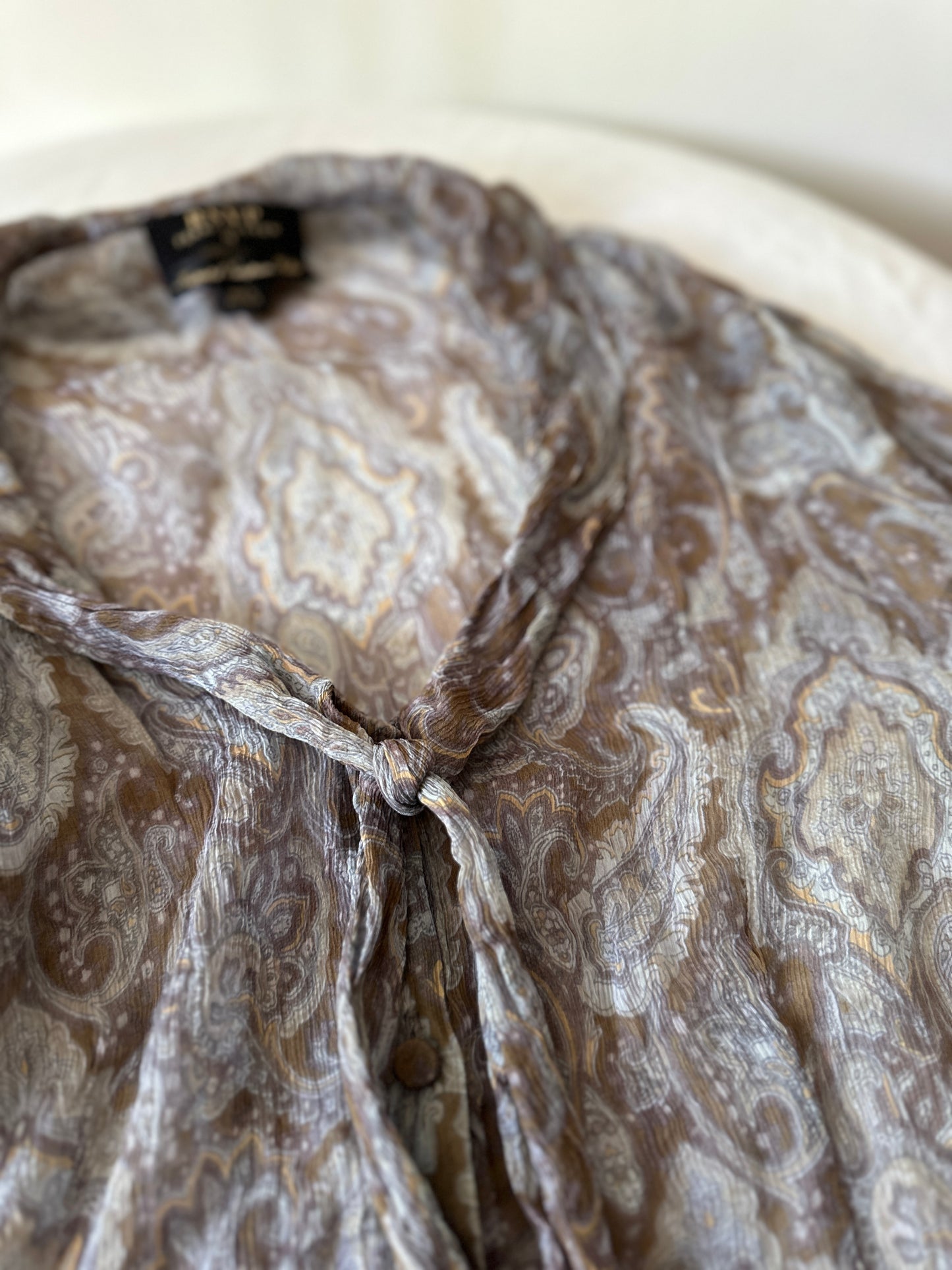 Perri Cutten sheer silk blouse