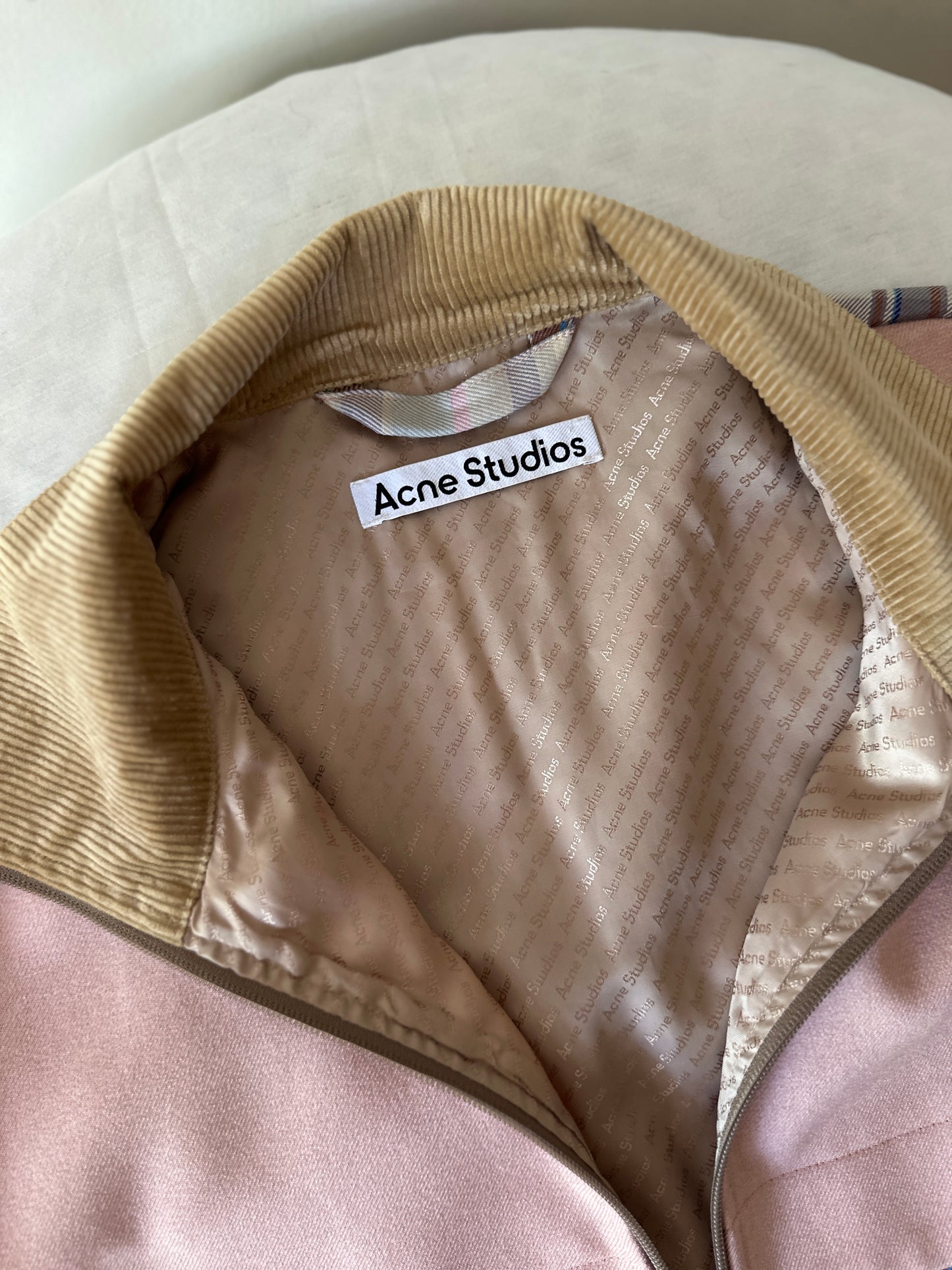 Acne Studios pink zip-up jacket