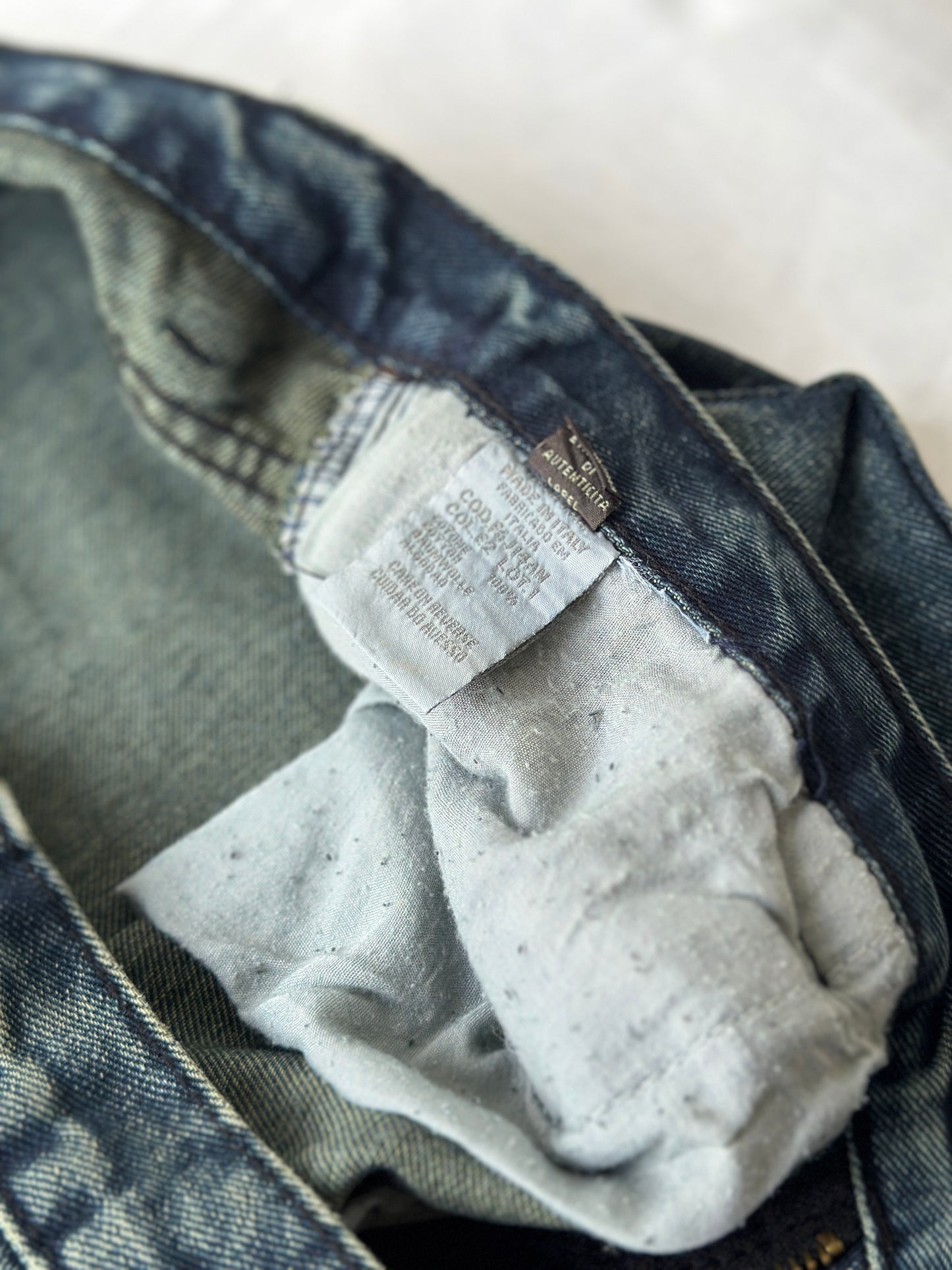 Armani deep blue jeans