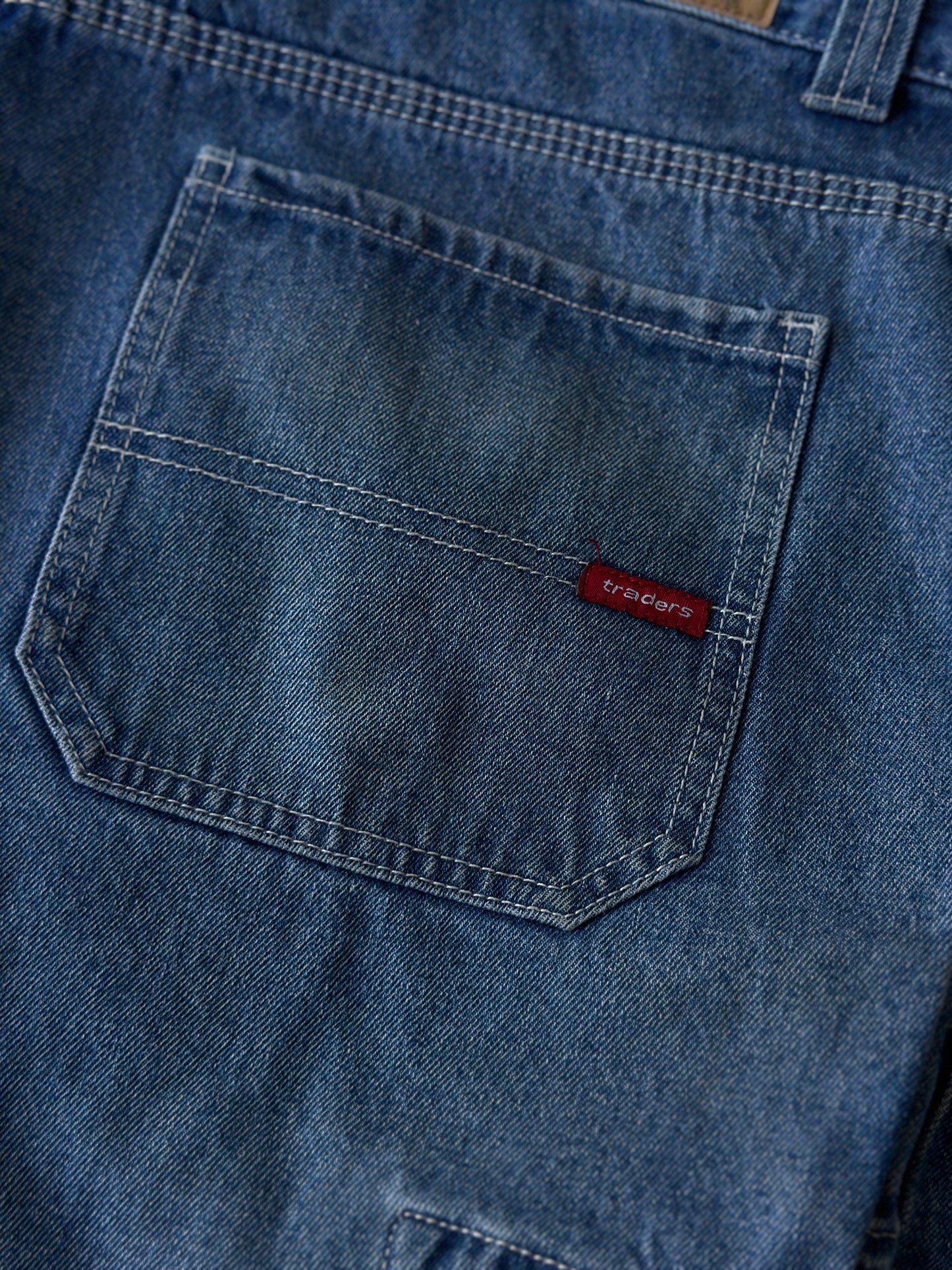 Traders baggy blue denim shorts