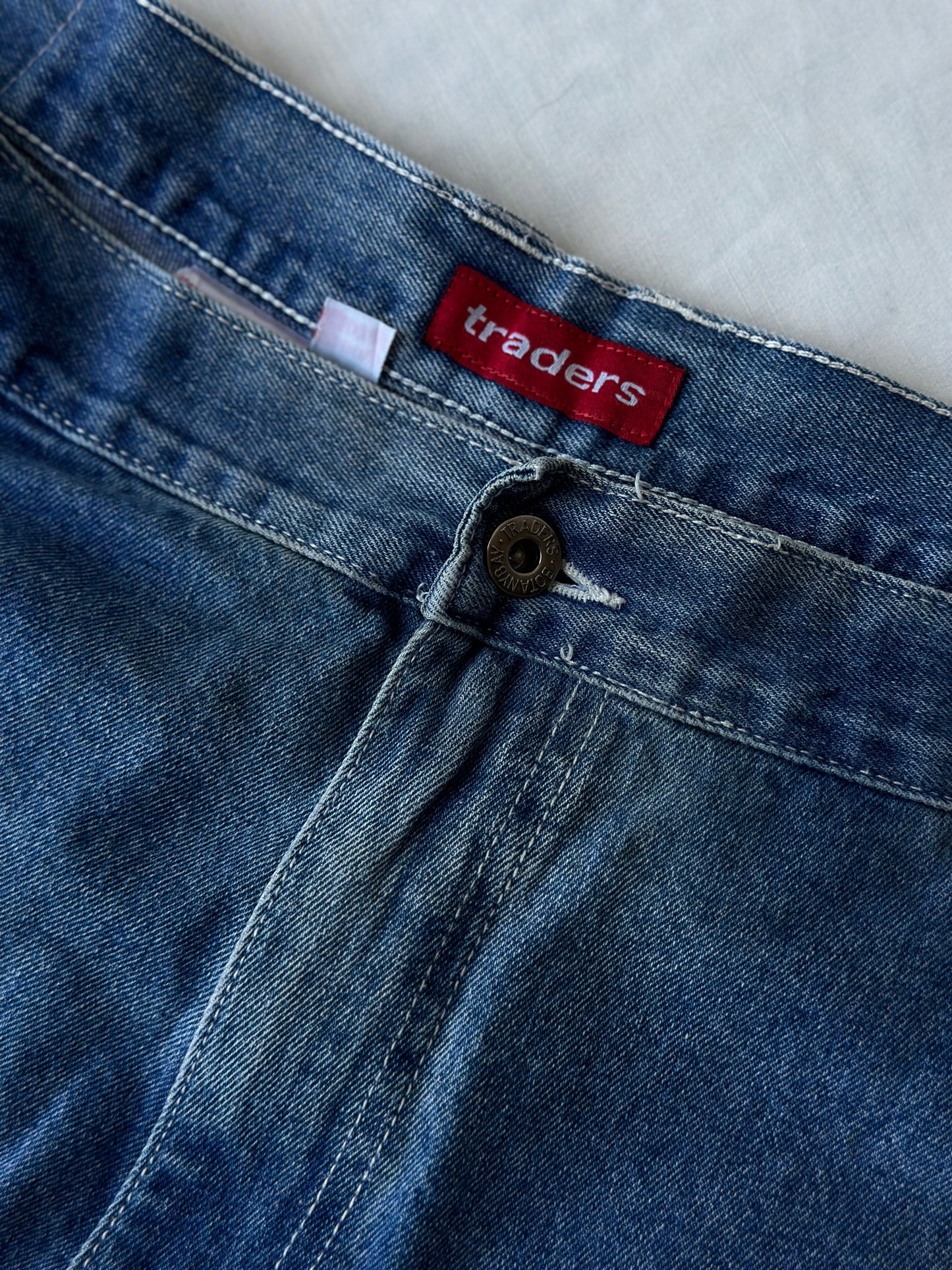 Traders baggy blue denim shorts