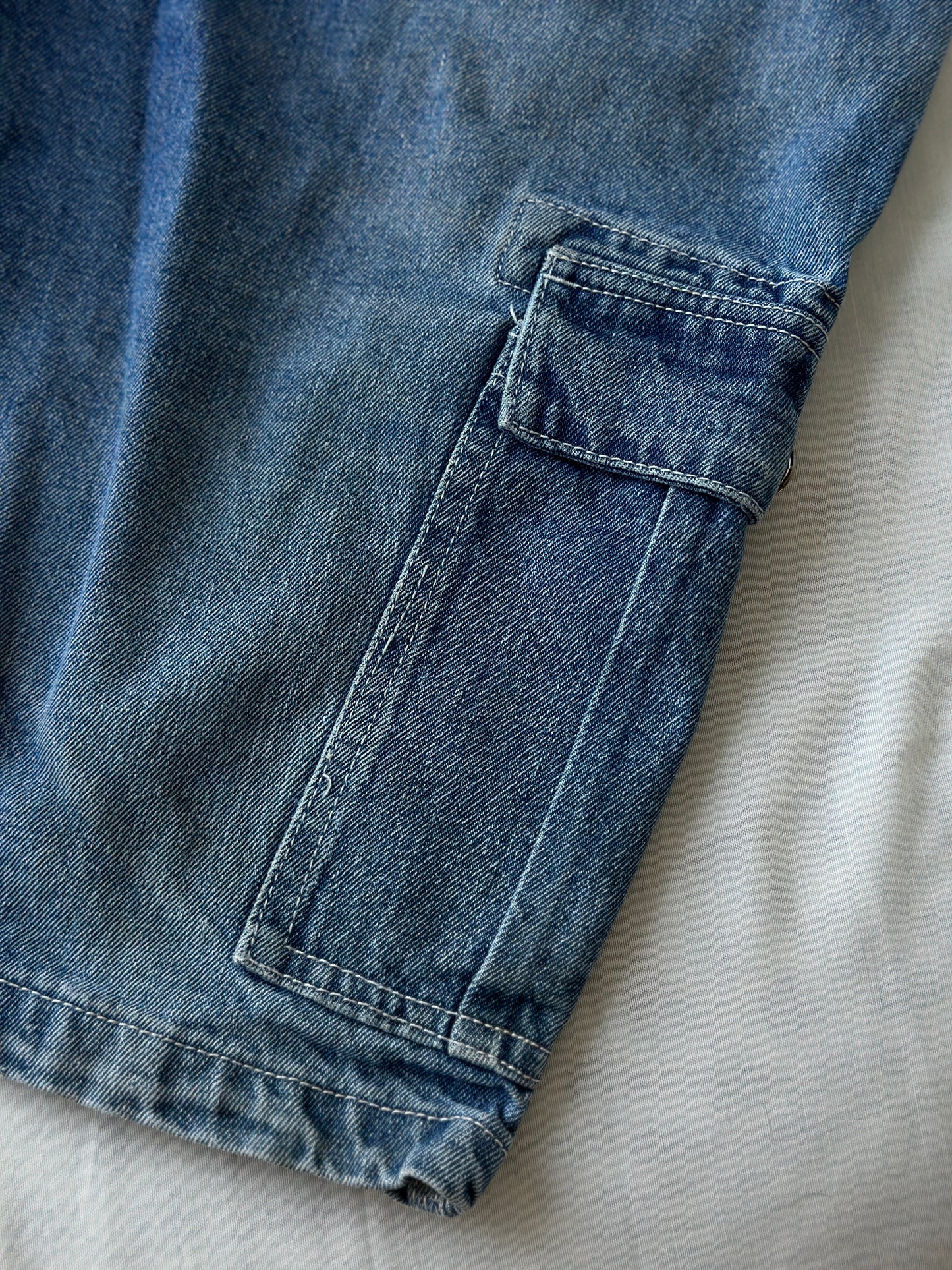 Traders baggy blue denim shorts