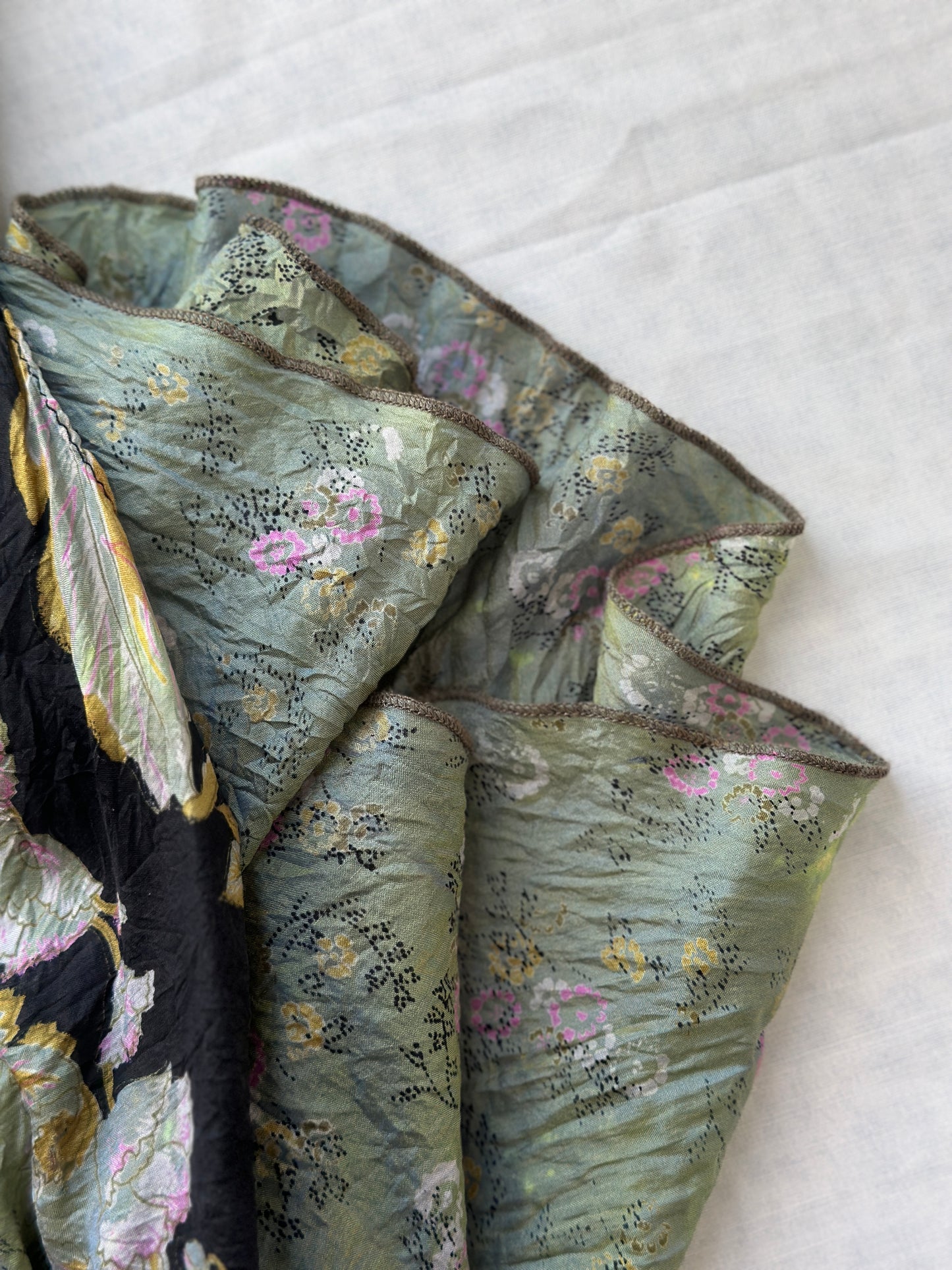 flower silk slip