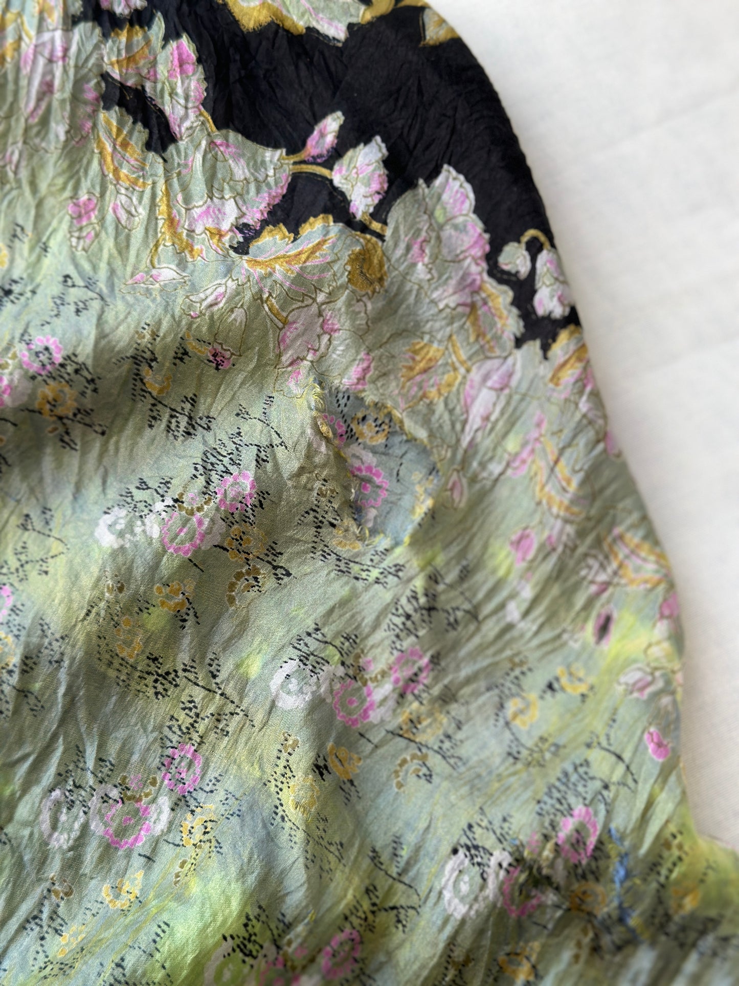 flower silk slip