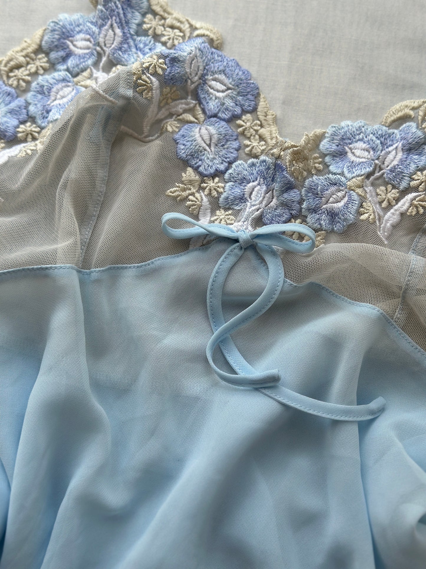 baby blue lace blouse