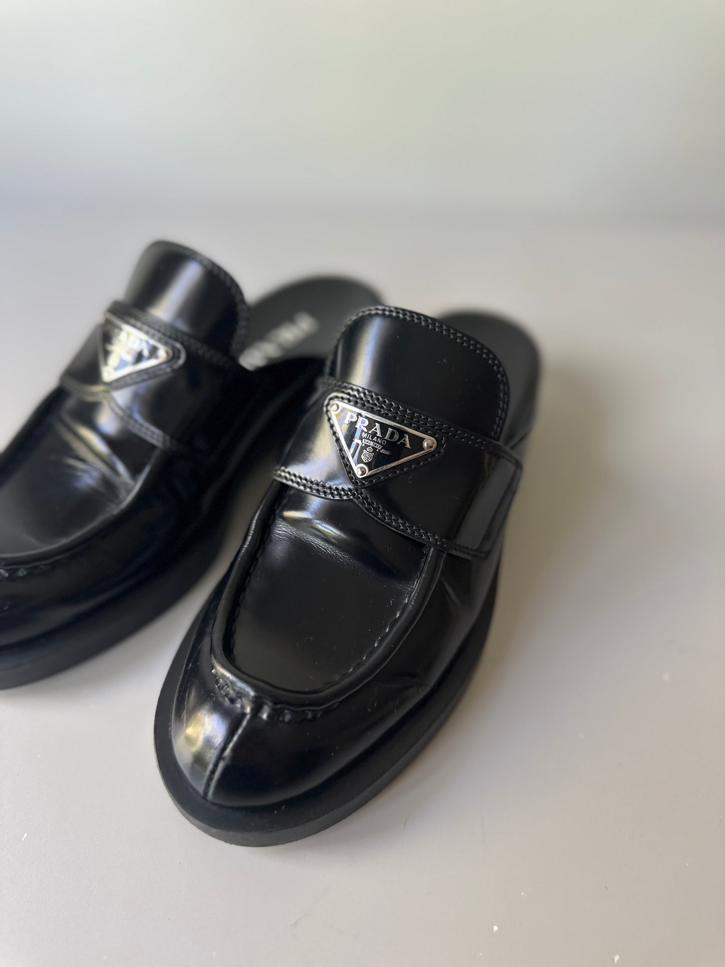 Prada slide-on loafers