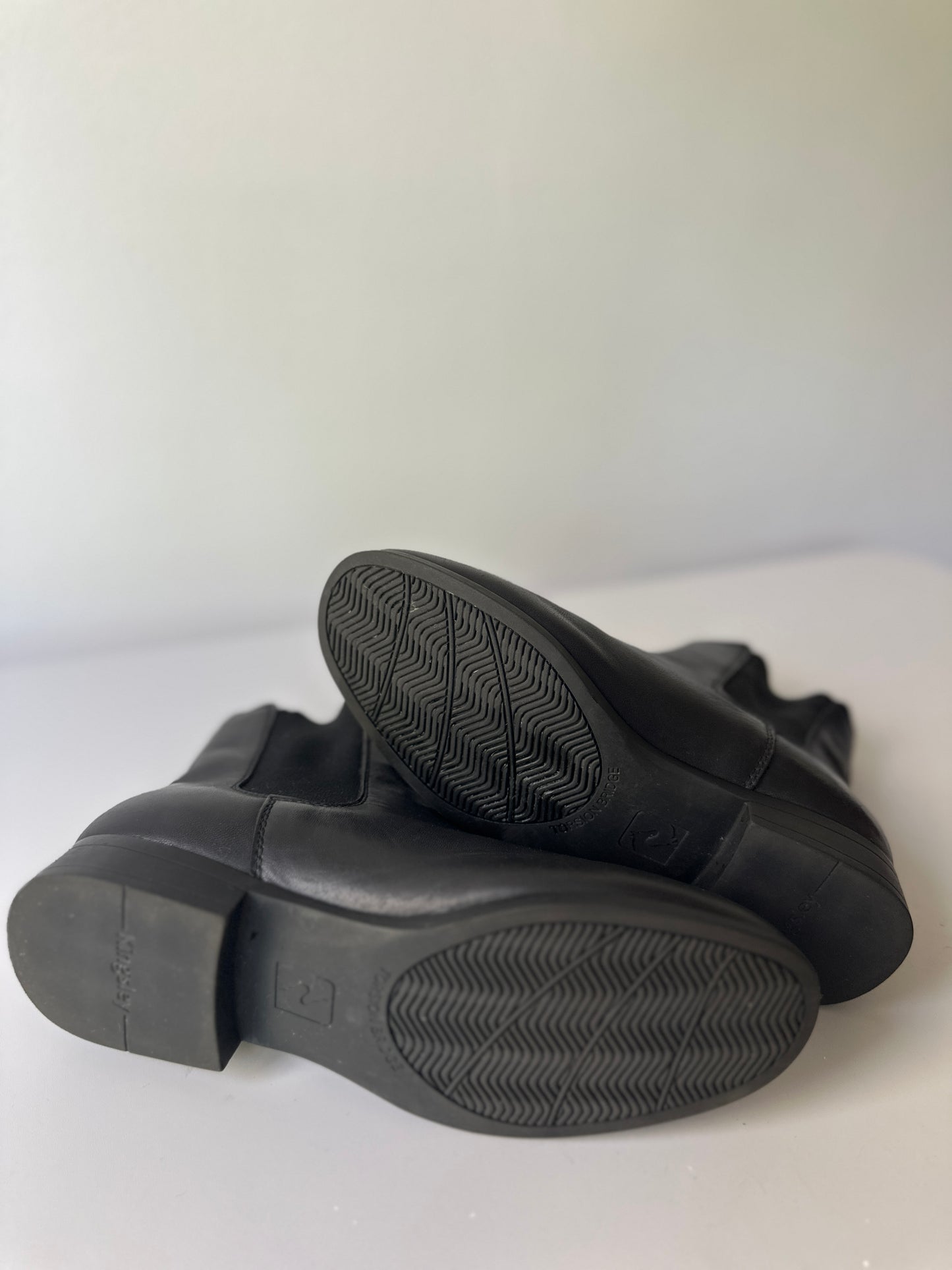 black horse riding boots