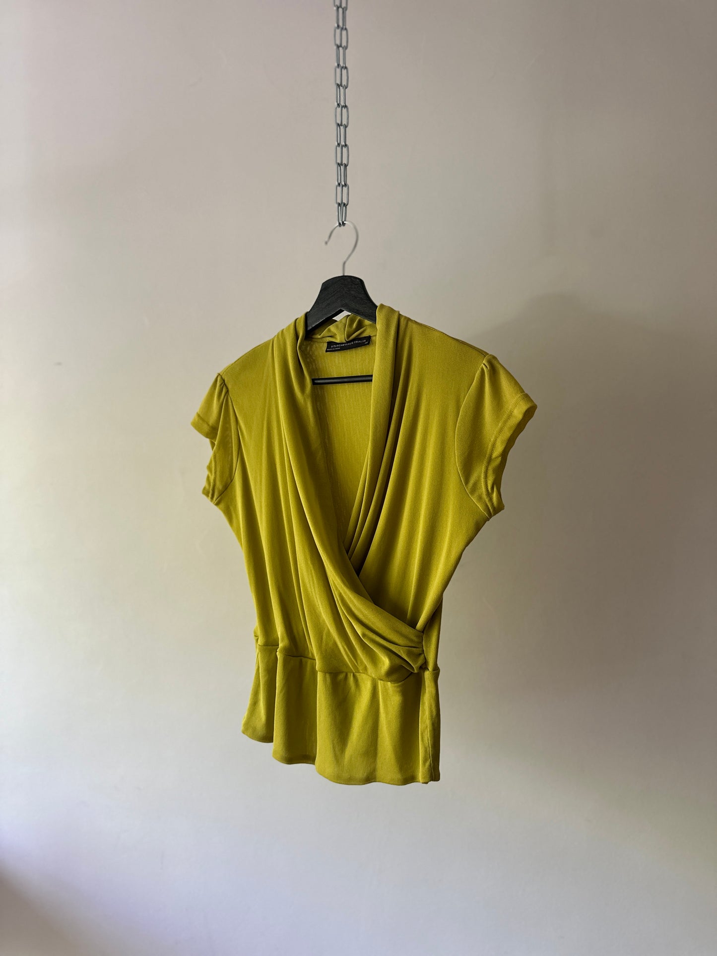 y2k green blouse