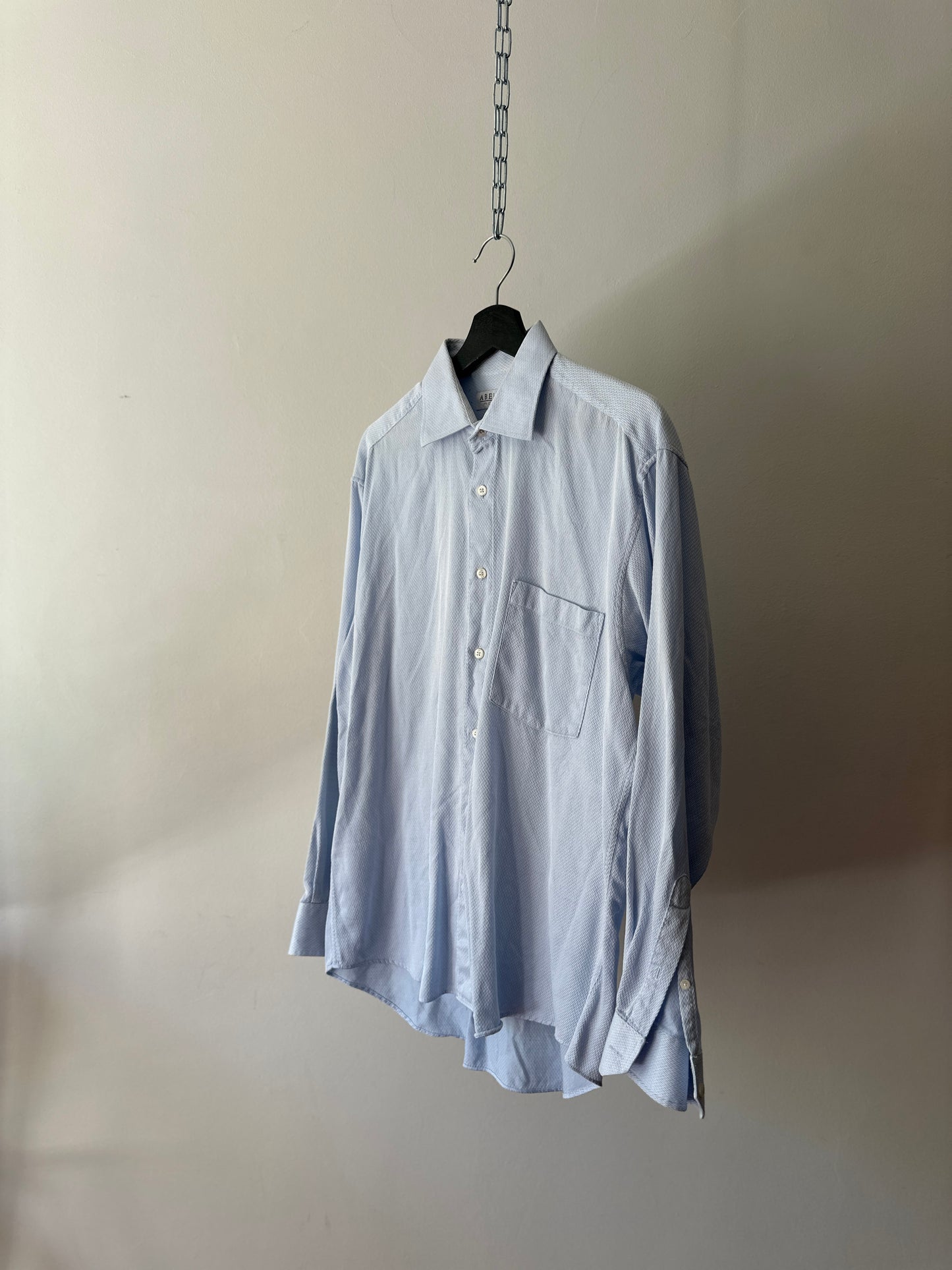 soft blue cotton dress shirt