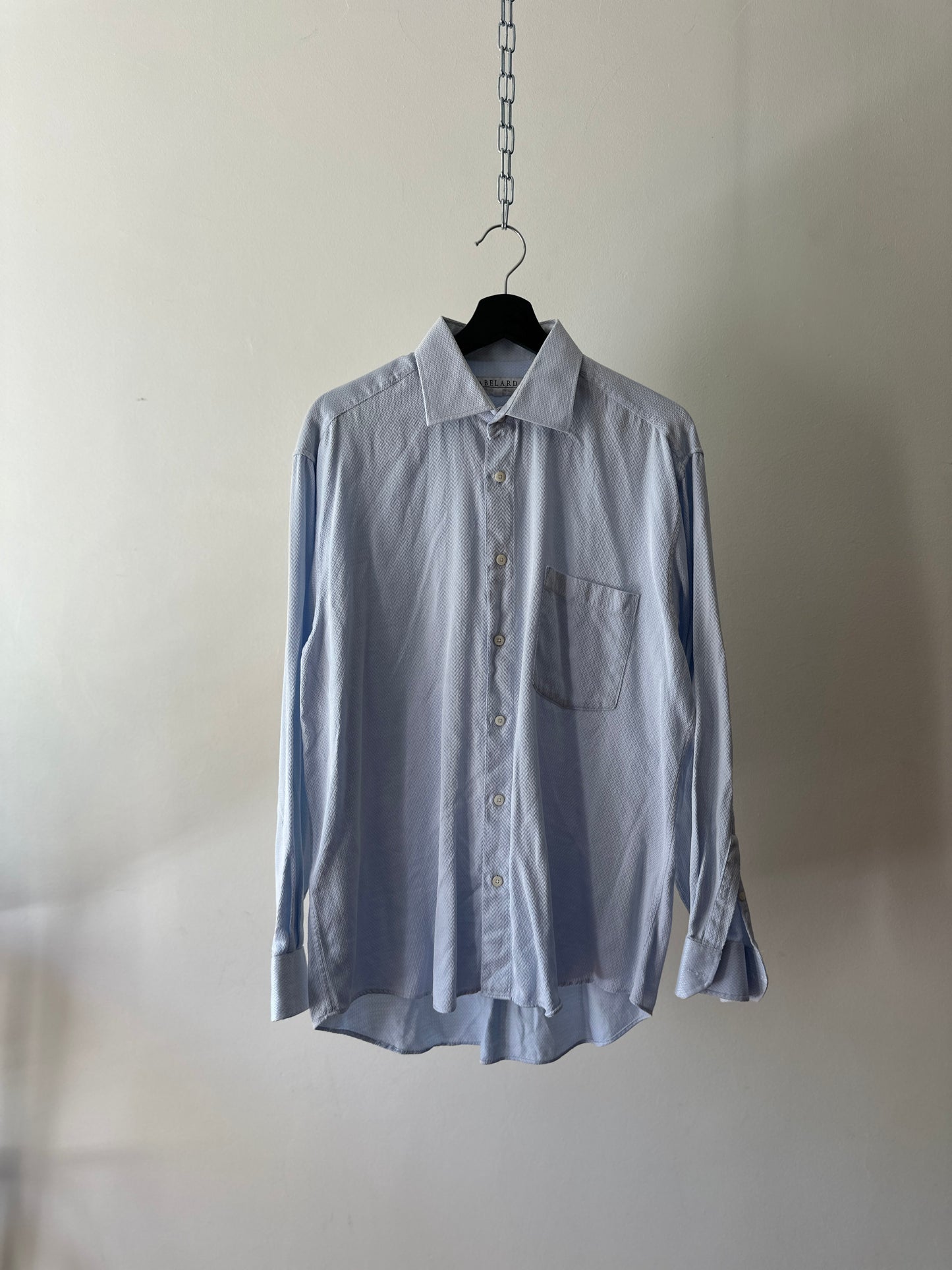 soft blue cotton dress shirt
