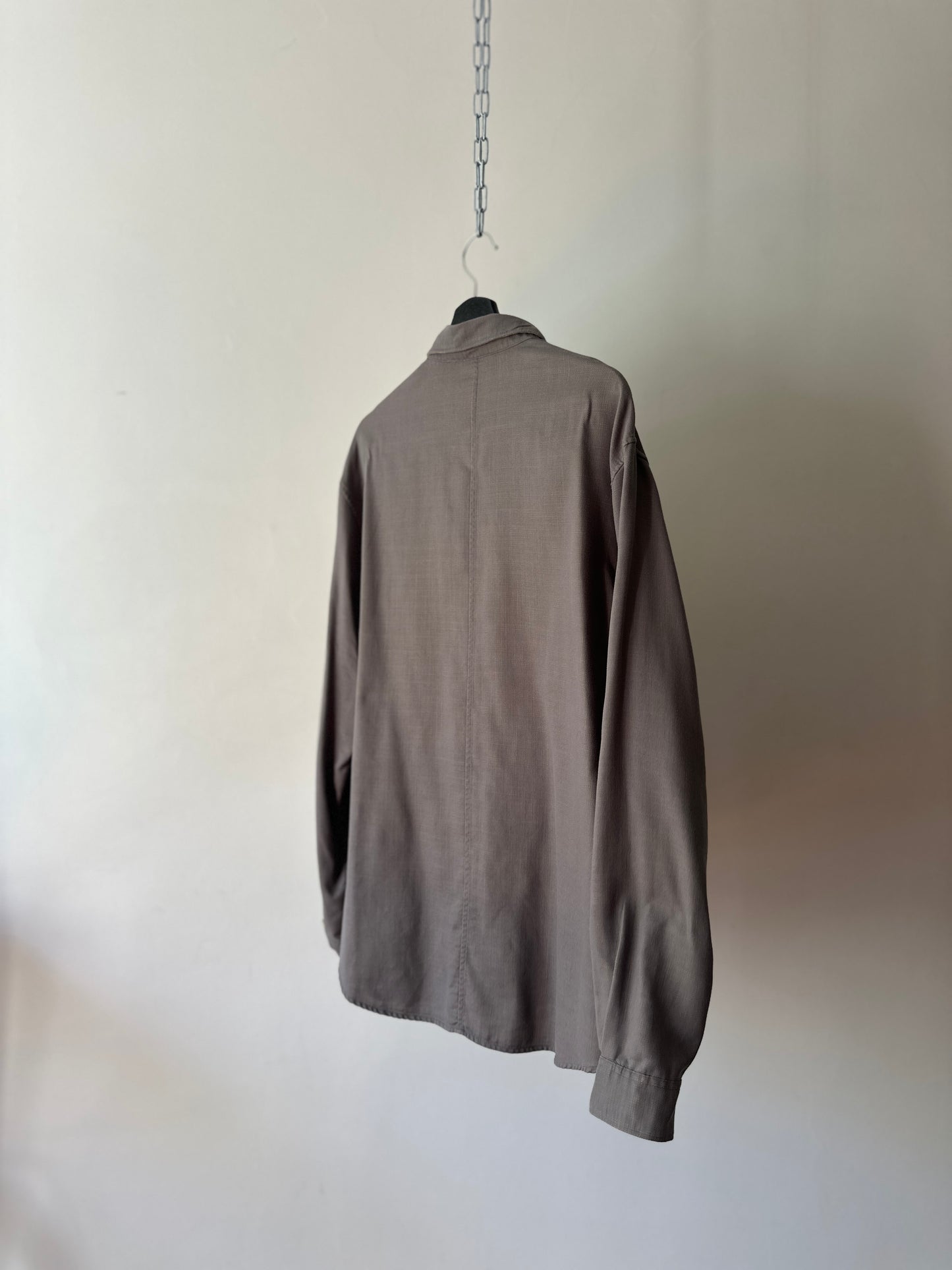 DKNY yellow/grey reversible button up