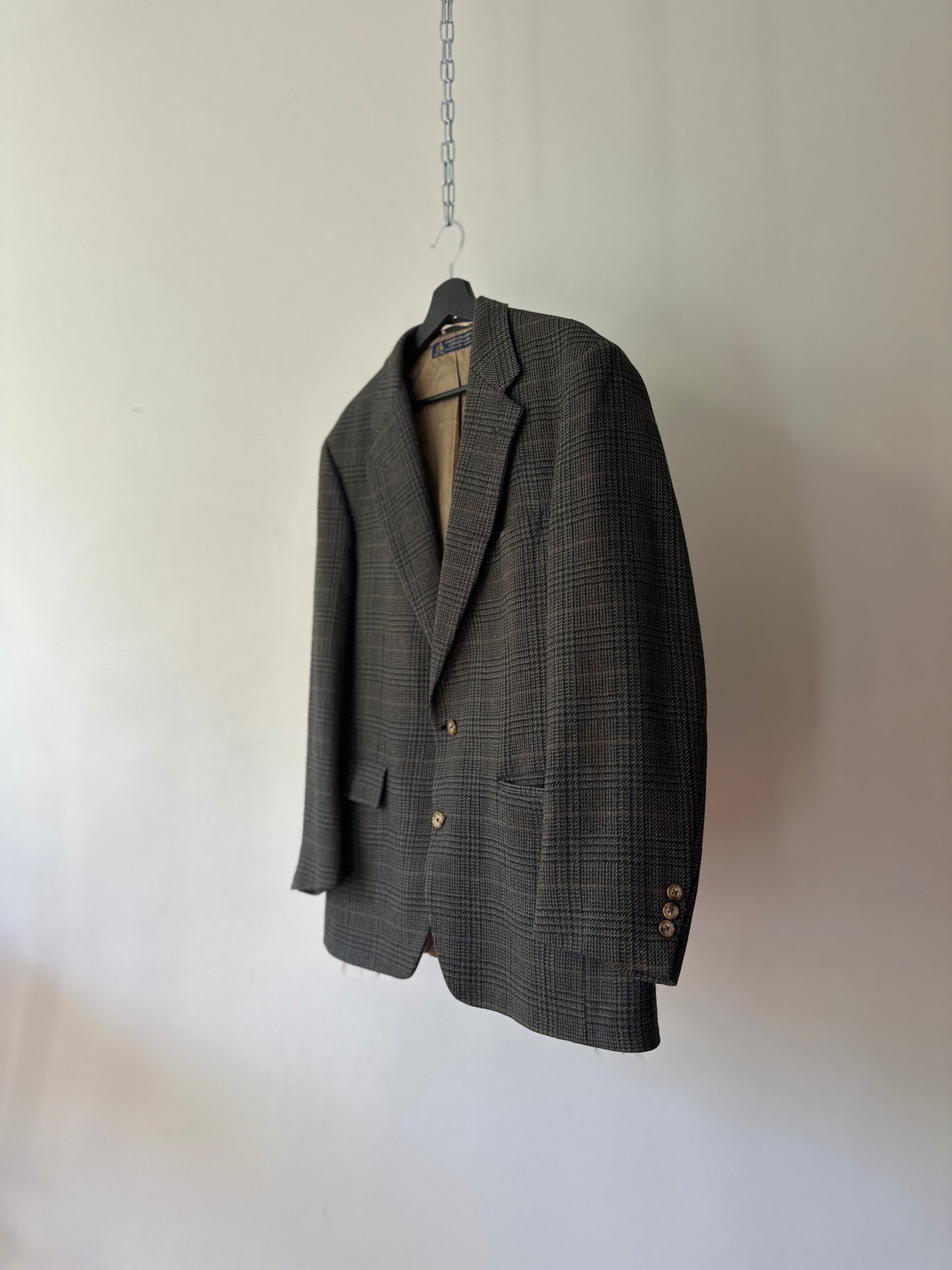 glen plaid suit jacket