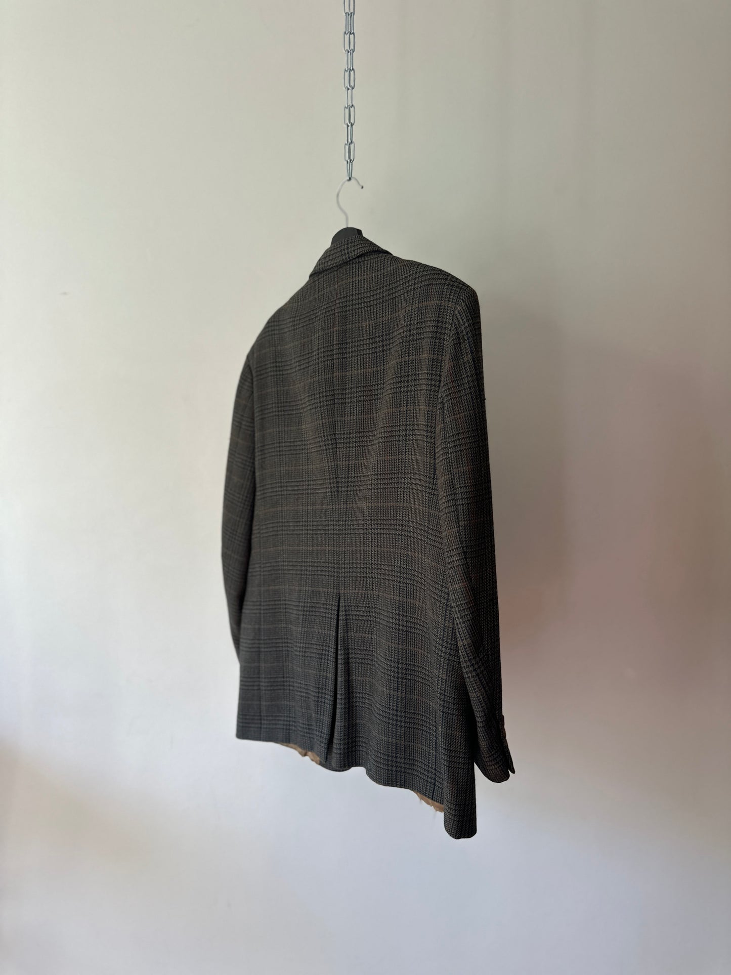 glen plaid suit jacket