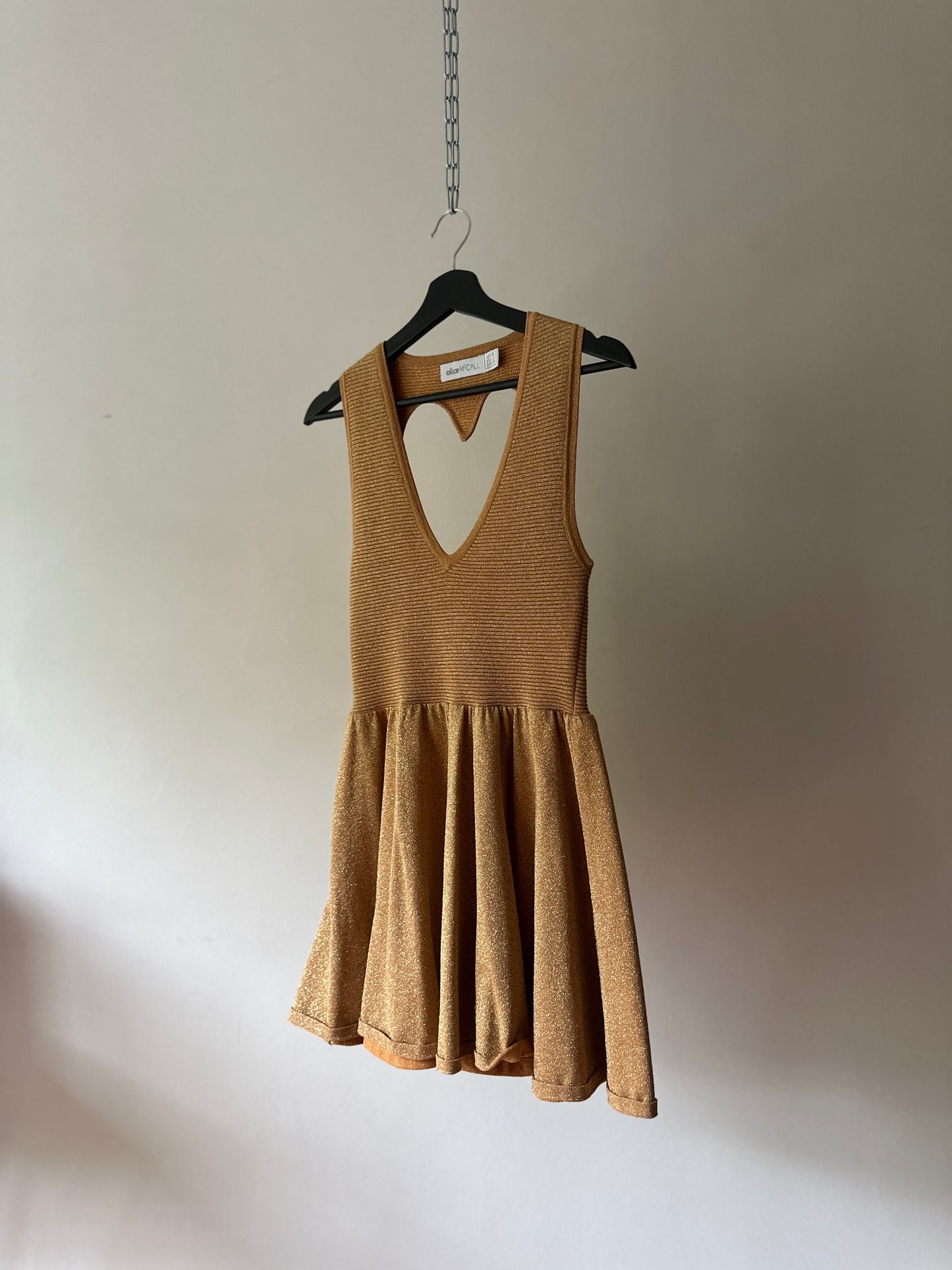 Alice McCall gold love heart dress