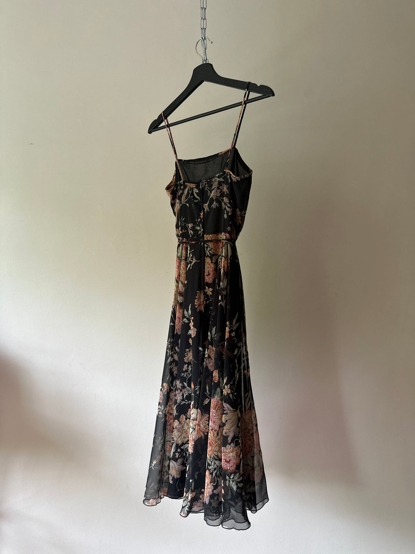 1970s floral two piece dress