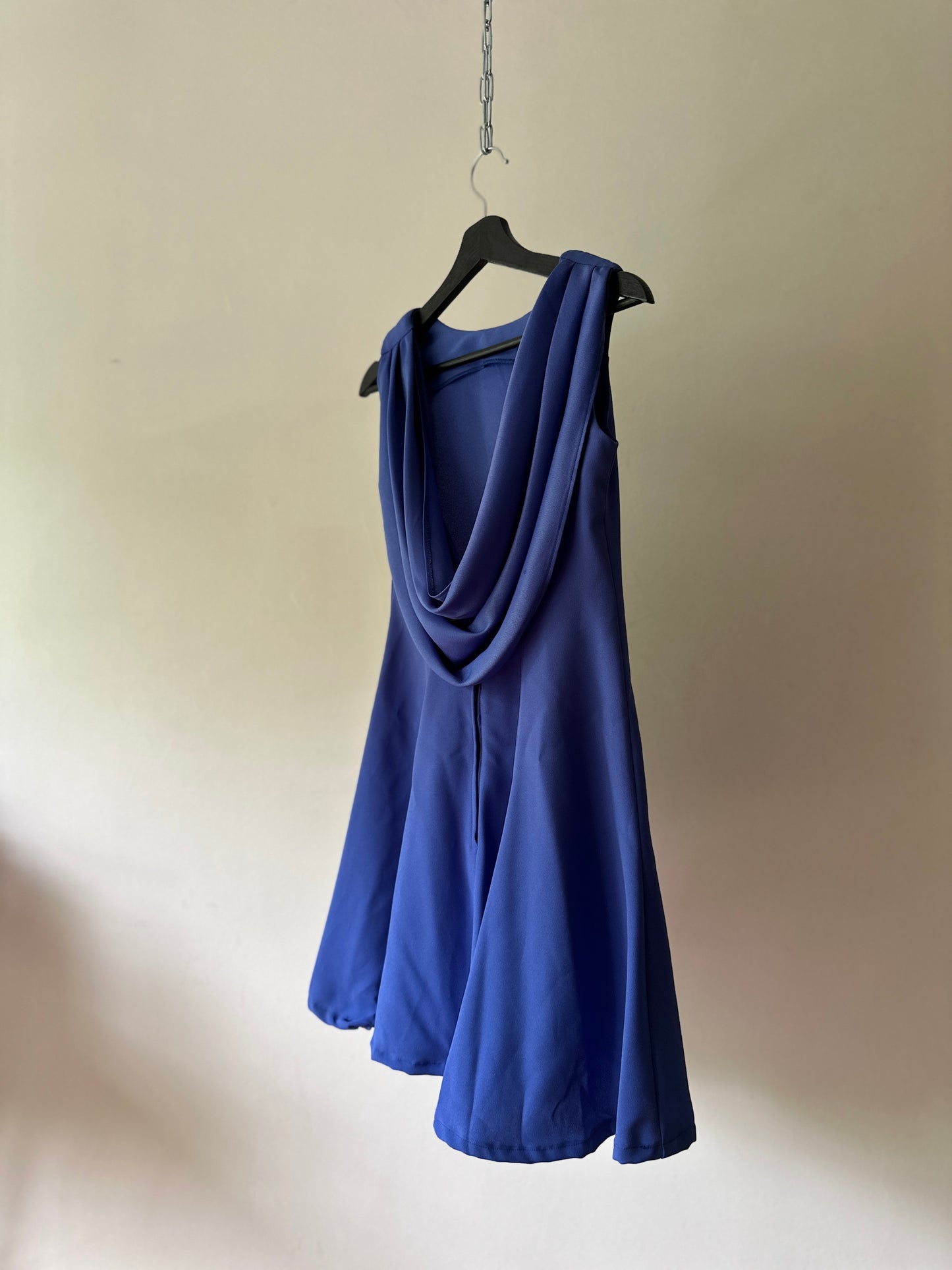 low back purple dress