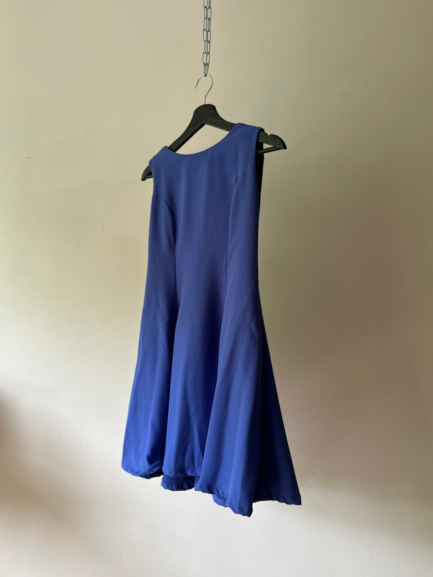 low back purple dress