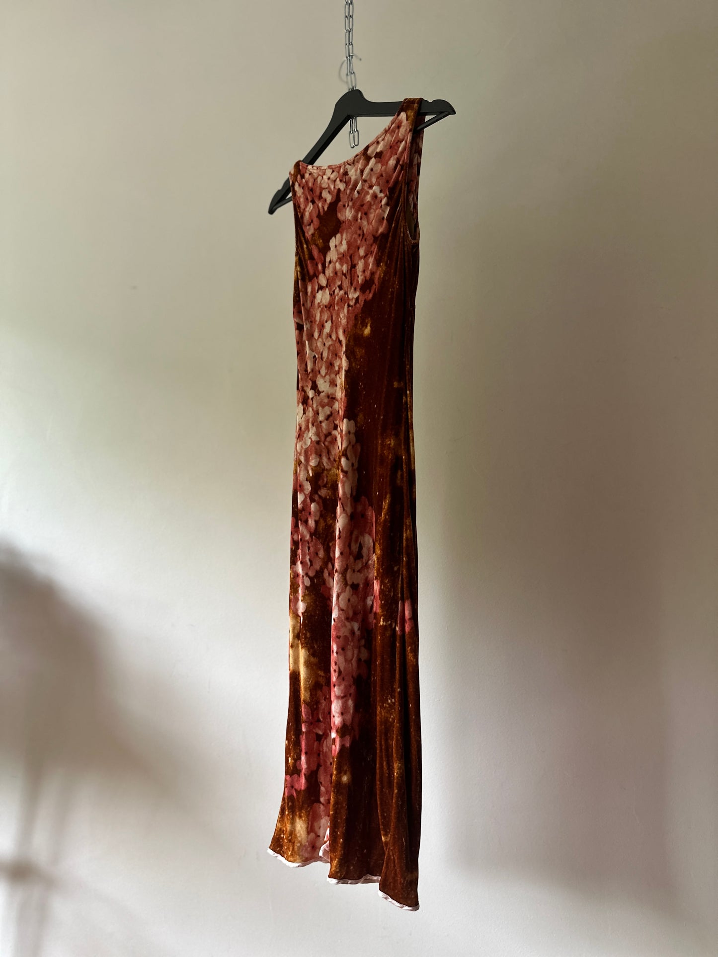 Christina Effe bias cut velvet dress