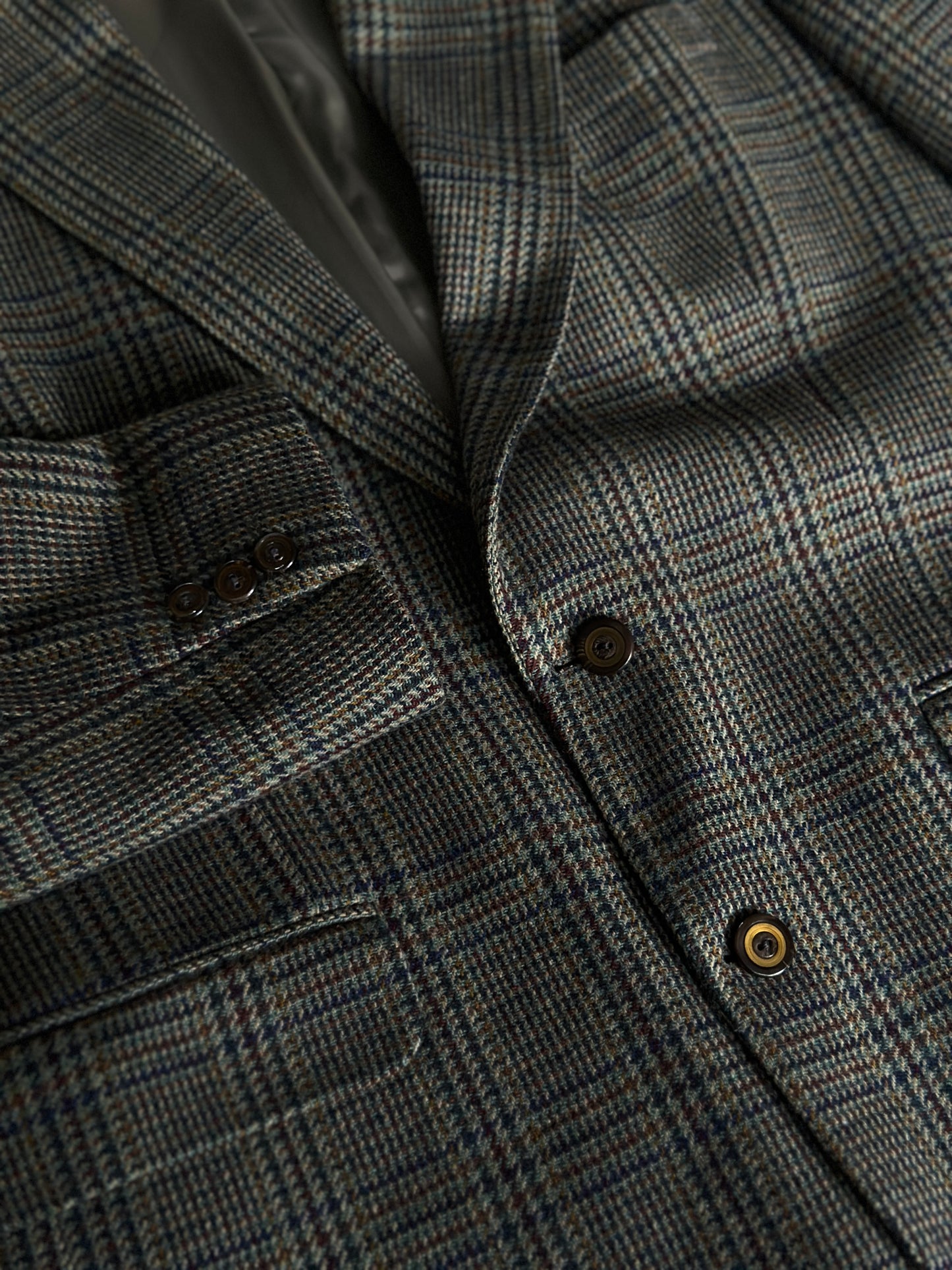 glen plaid suit jacket