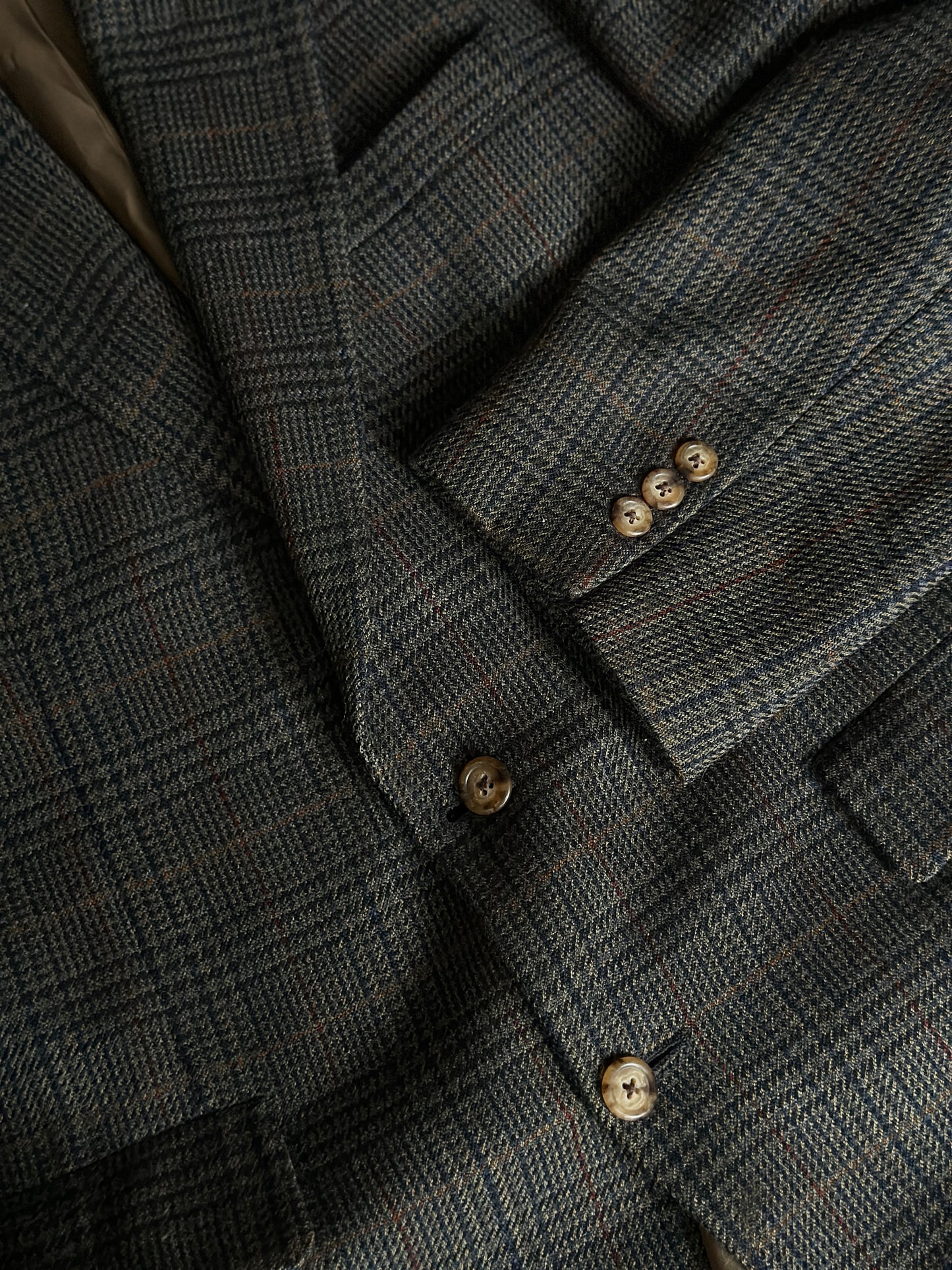 glen plaid suit jacket