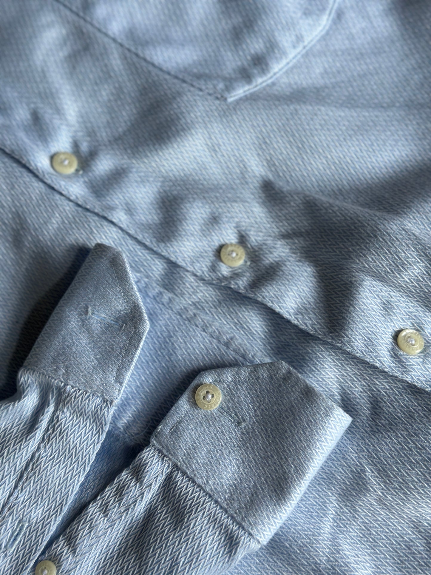 soft blue cotton dress shirt