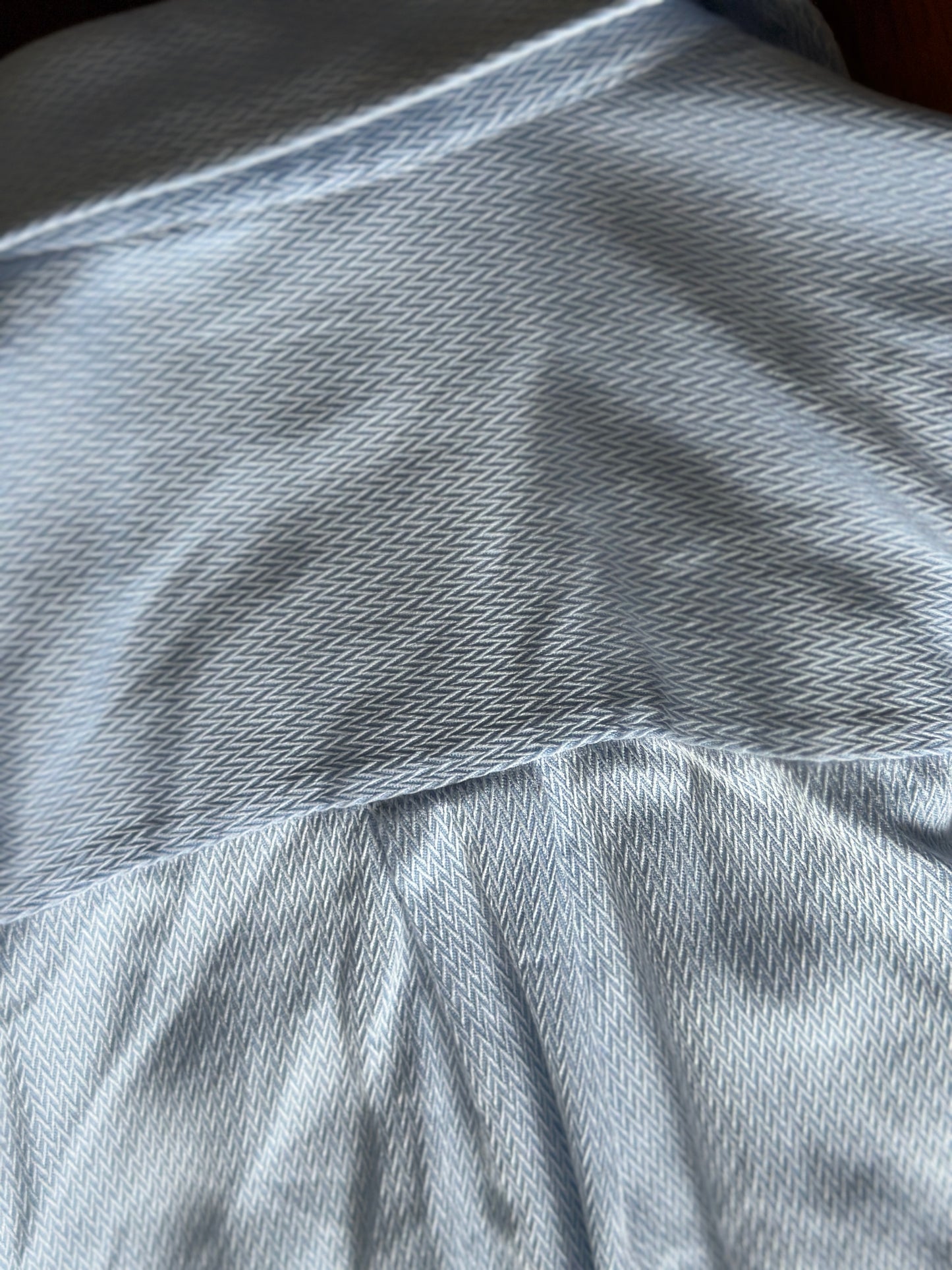 soft blue cotton dress shirt
