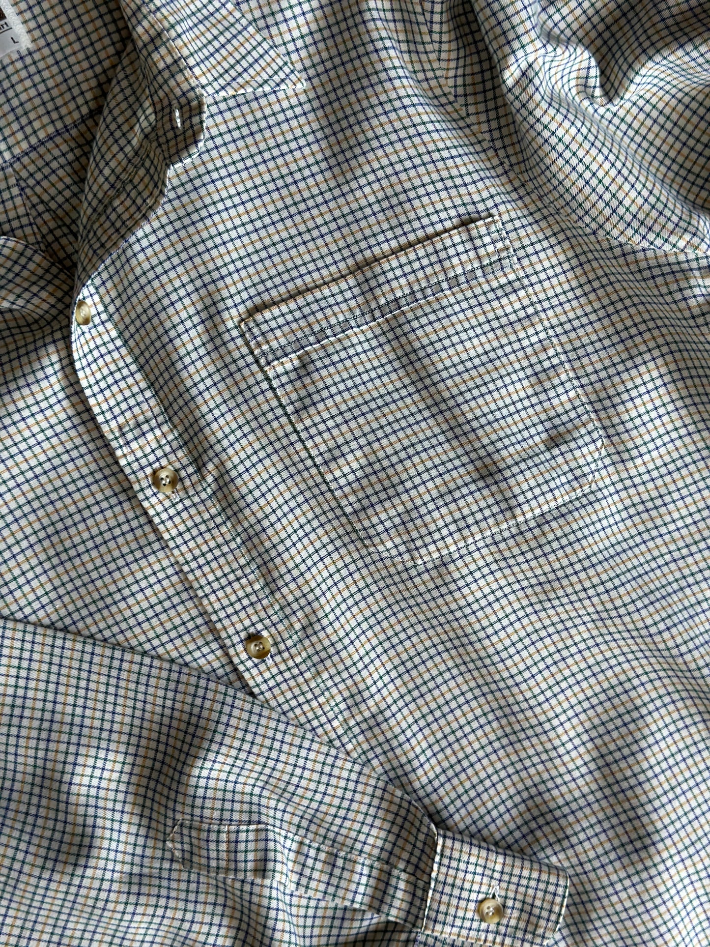 two tone cotton dress shirt