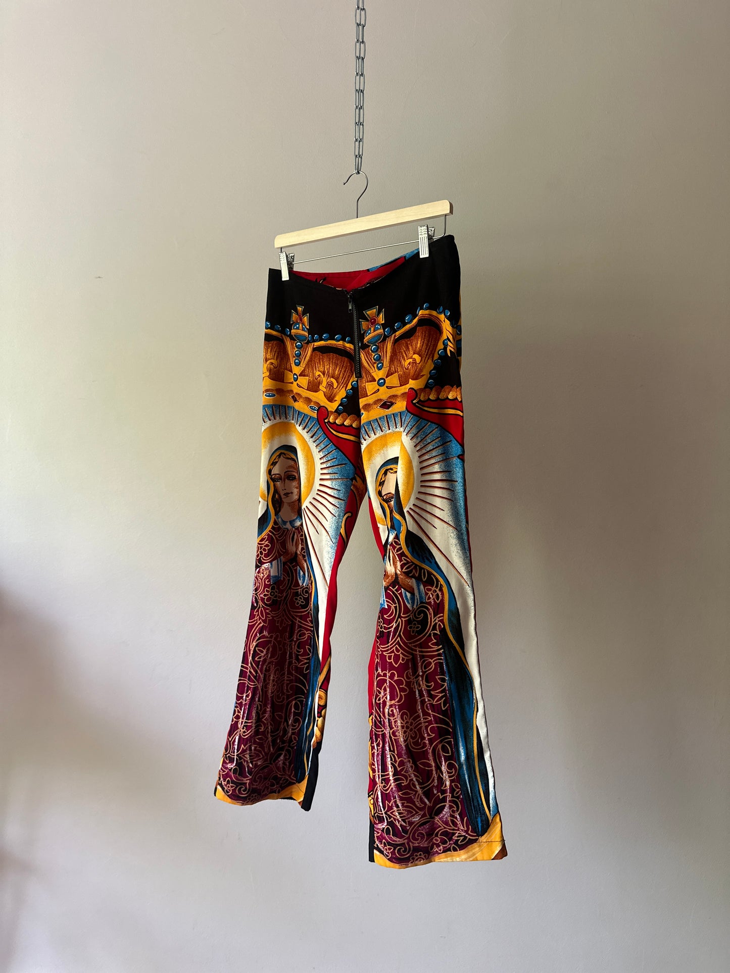 saint printed flared pants