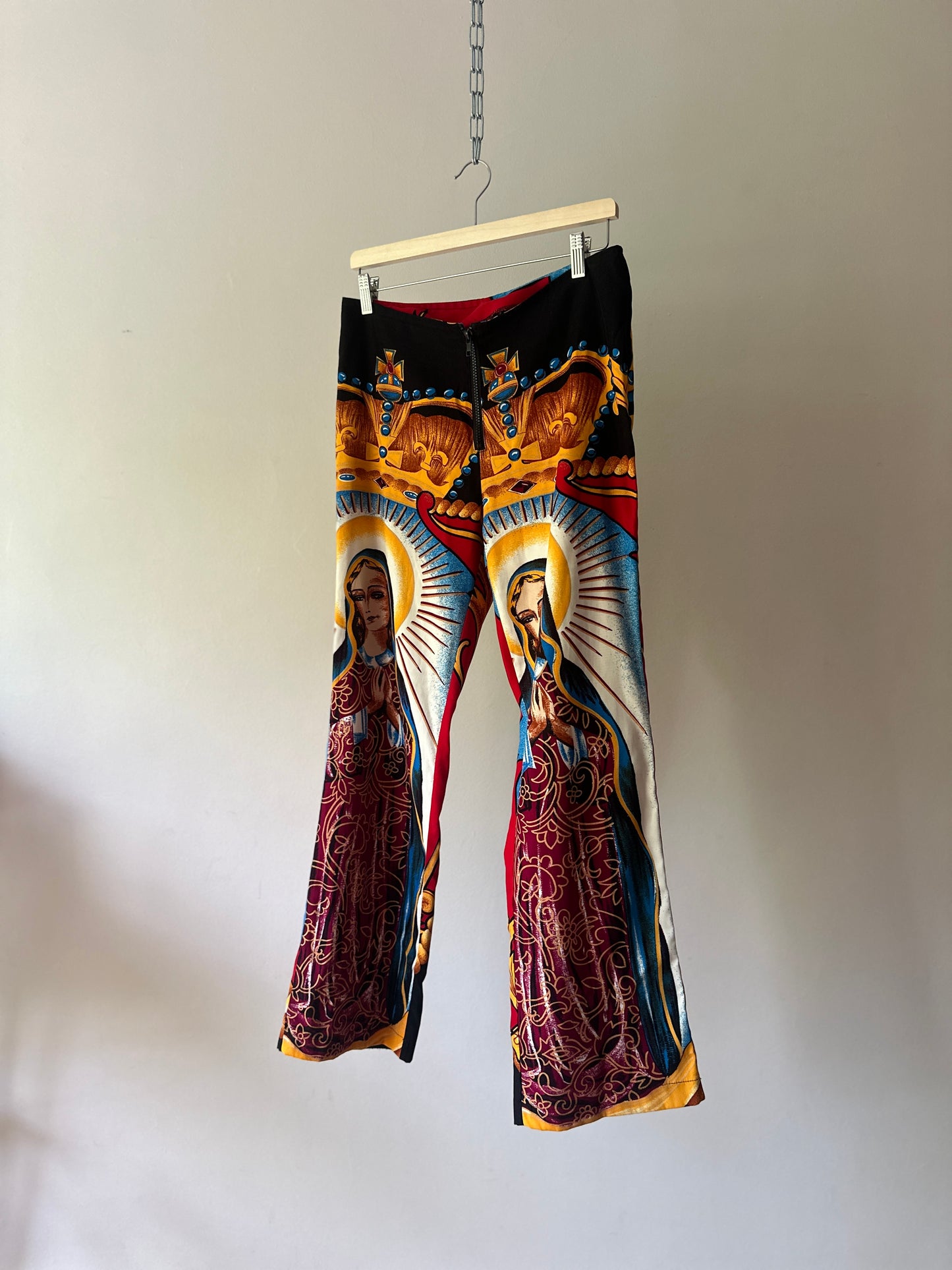 saint printed flared pants