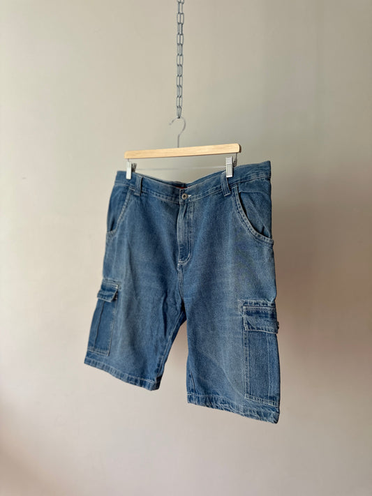 Traders baggy blue denim shorts