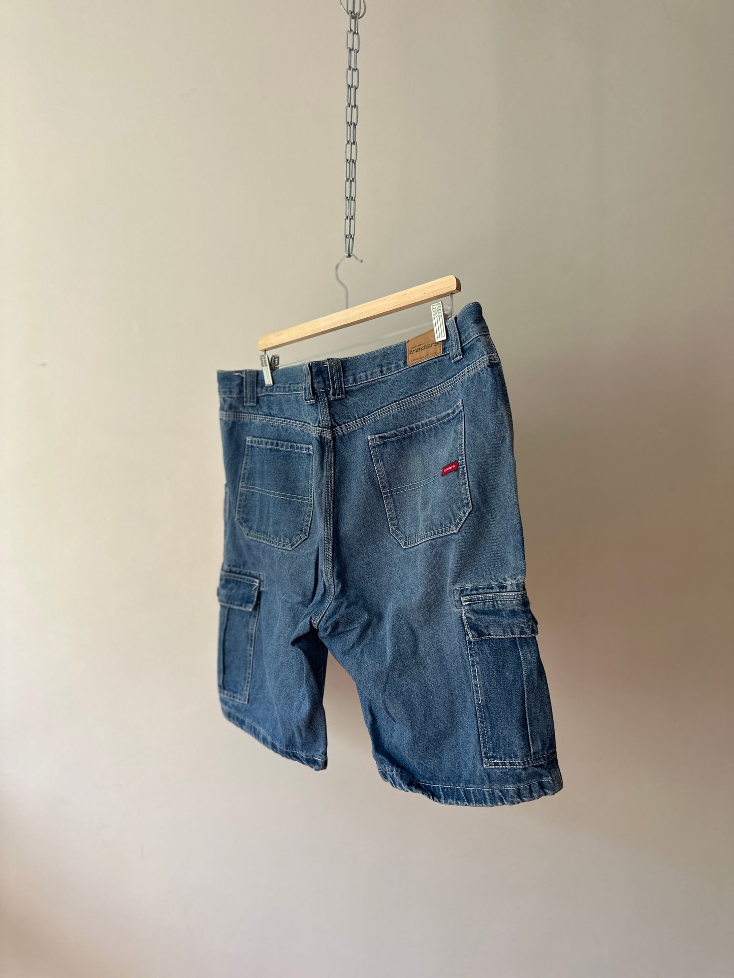 Traders baggy blue denim shorts