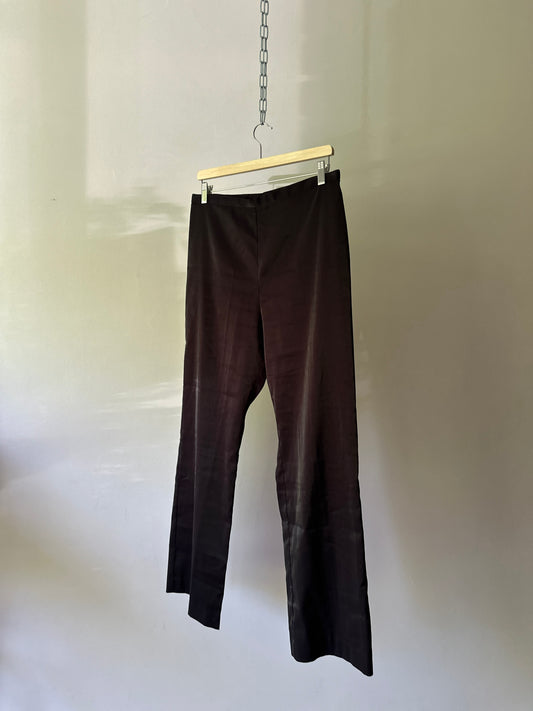 shimmery see through trousers
