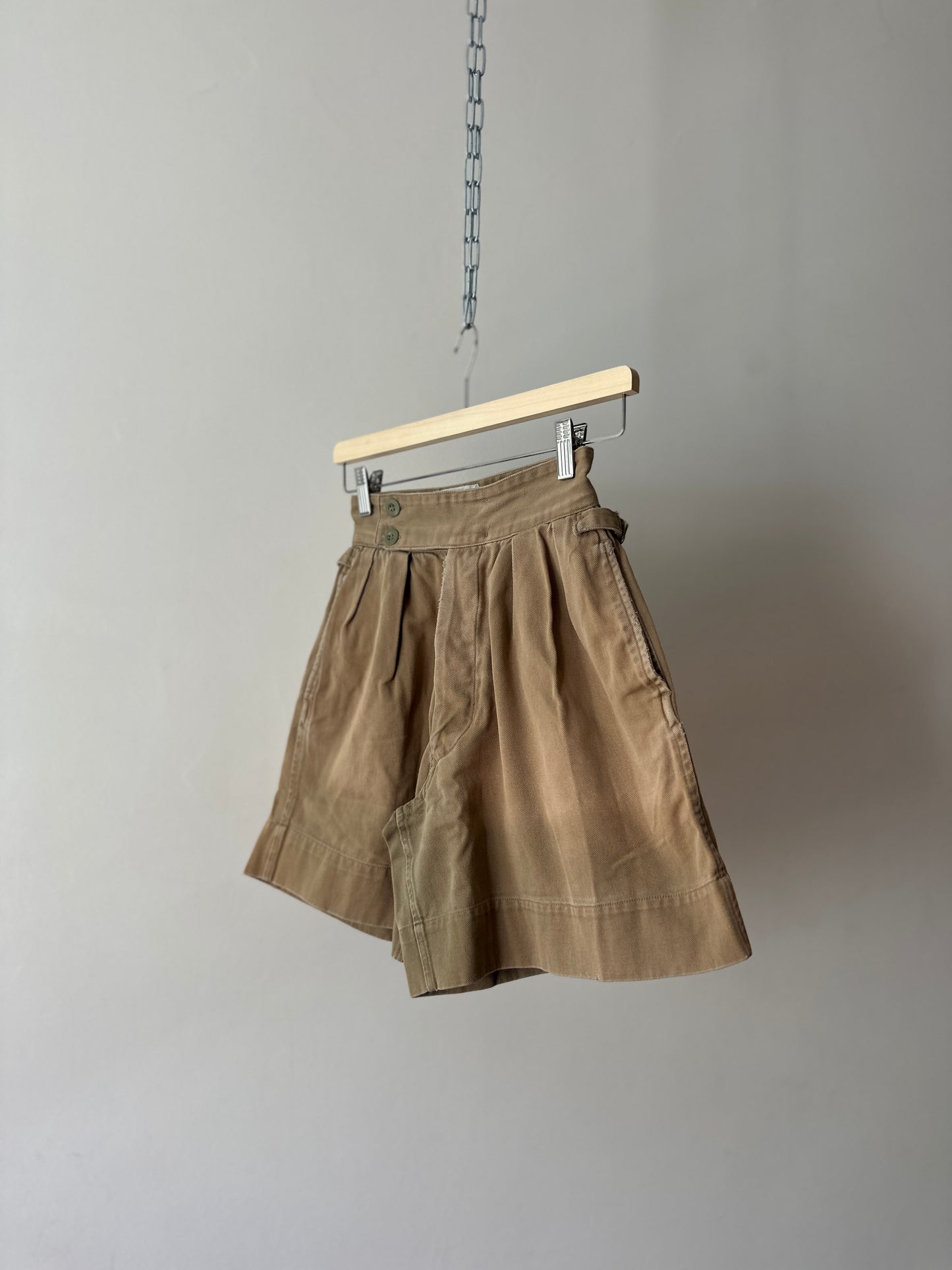 high waist workwear shorts