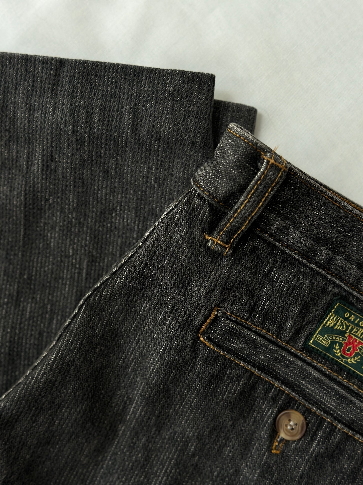 grey denim vintage jeans