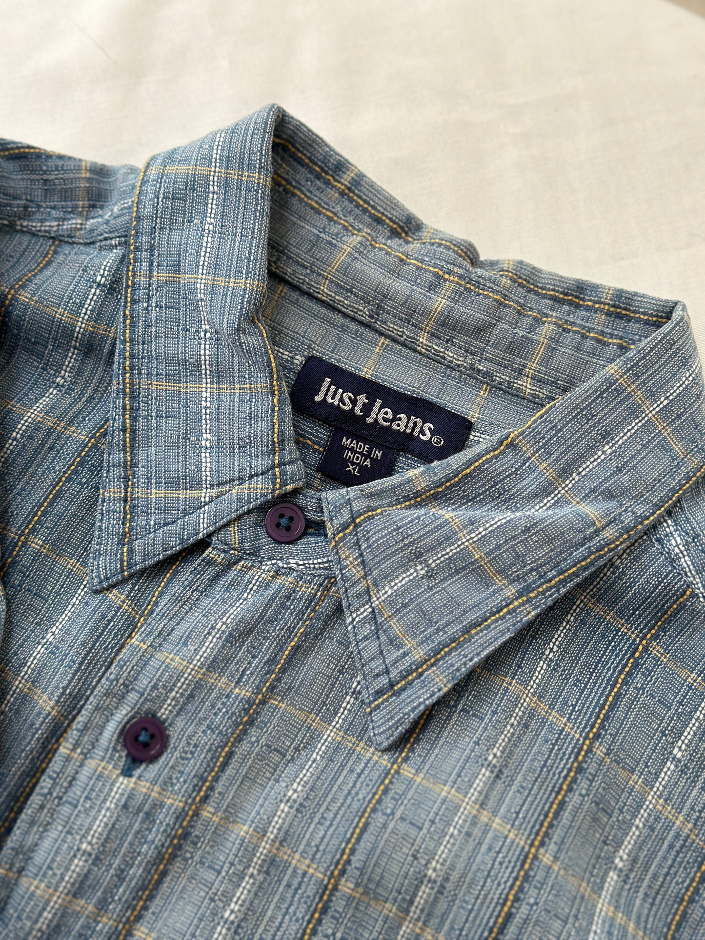 just jeans button up