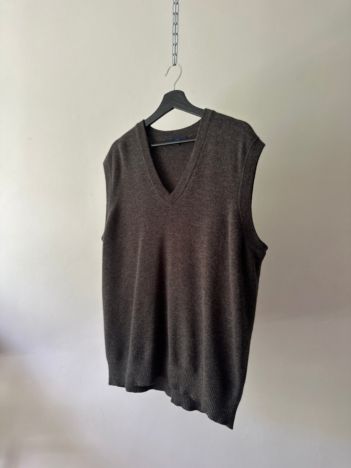 grey wool vest