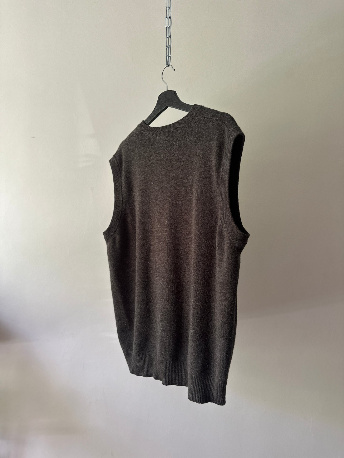 grey wool vest