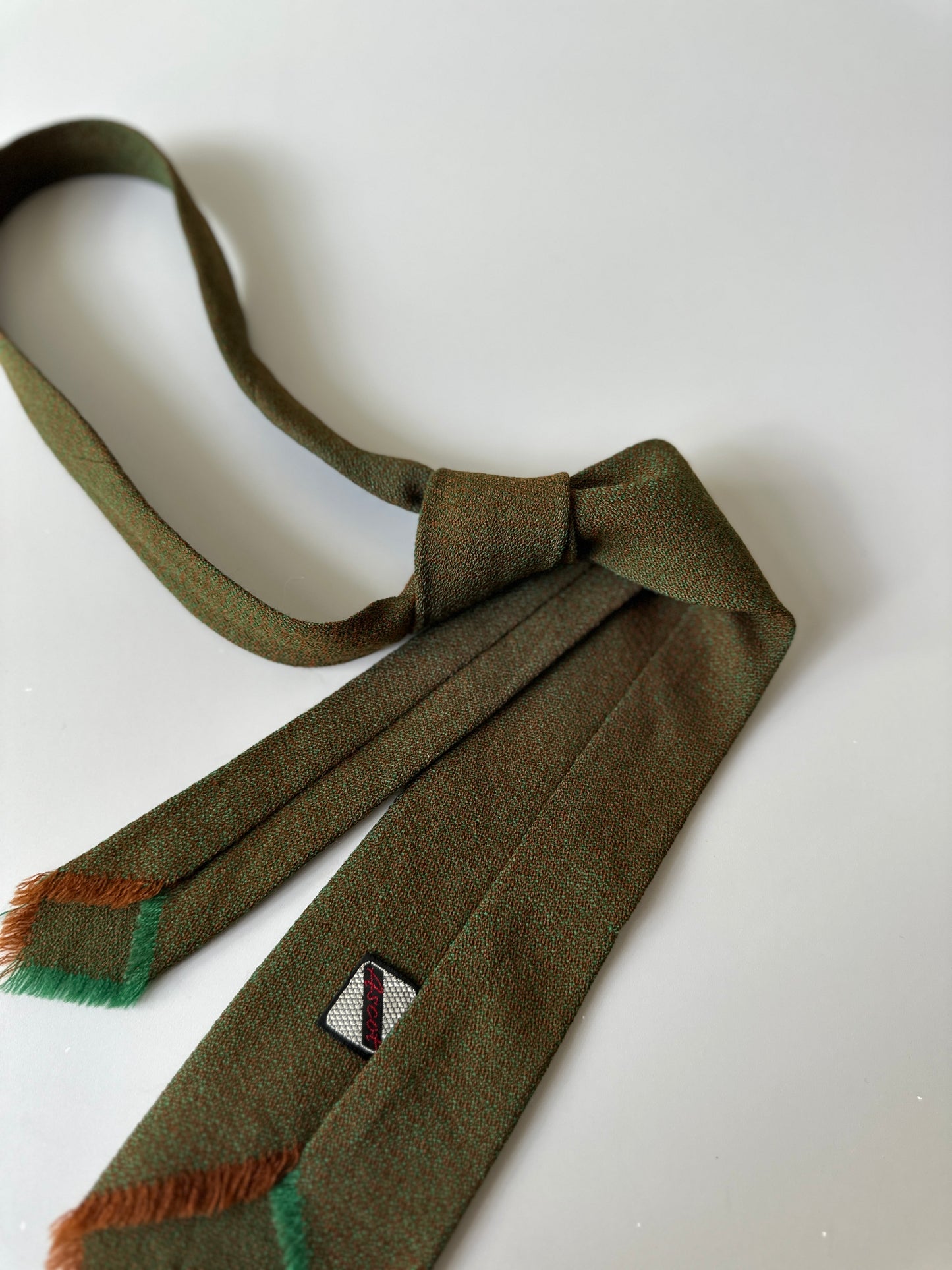 green toned tie
