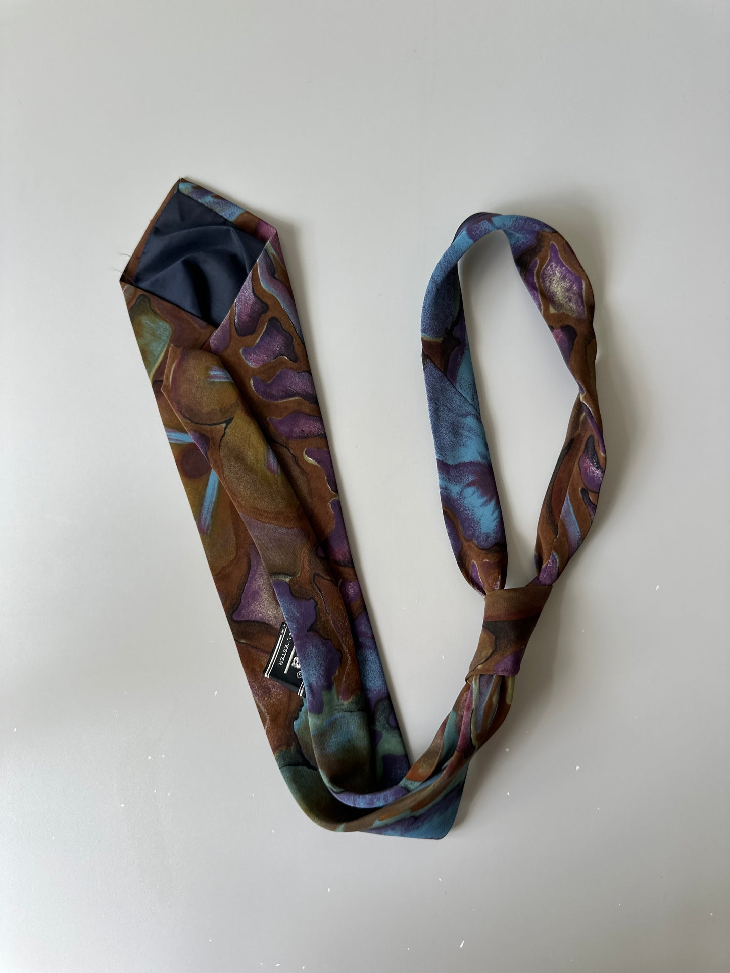multi-coloured tie