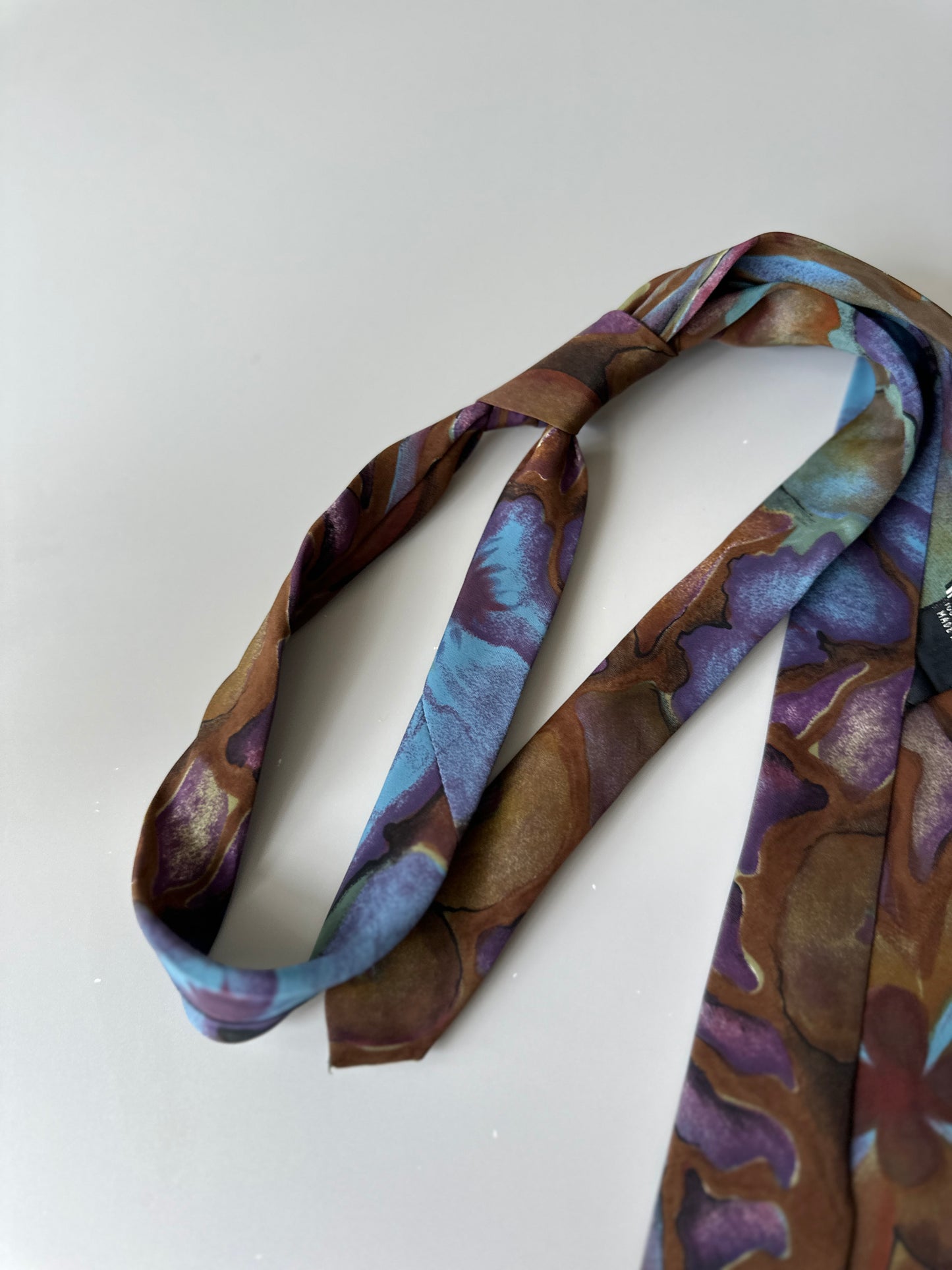 multi-coloured tie
