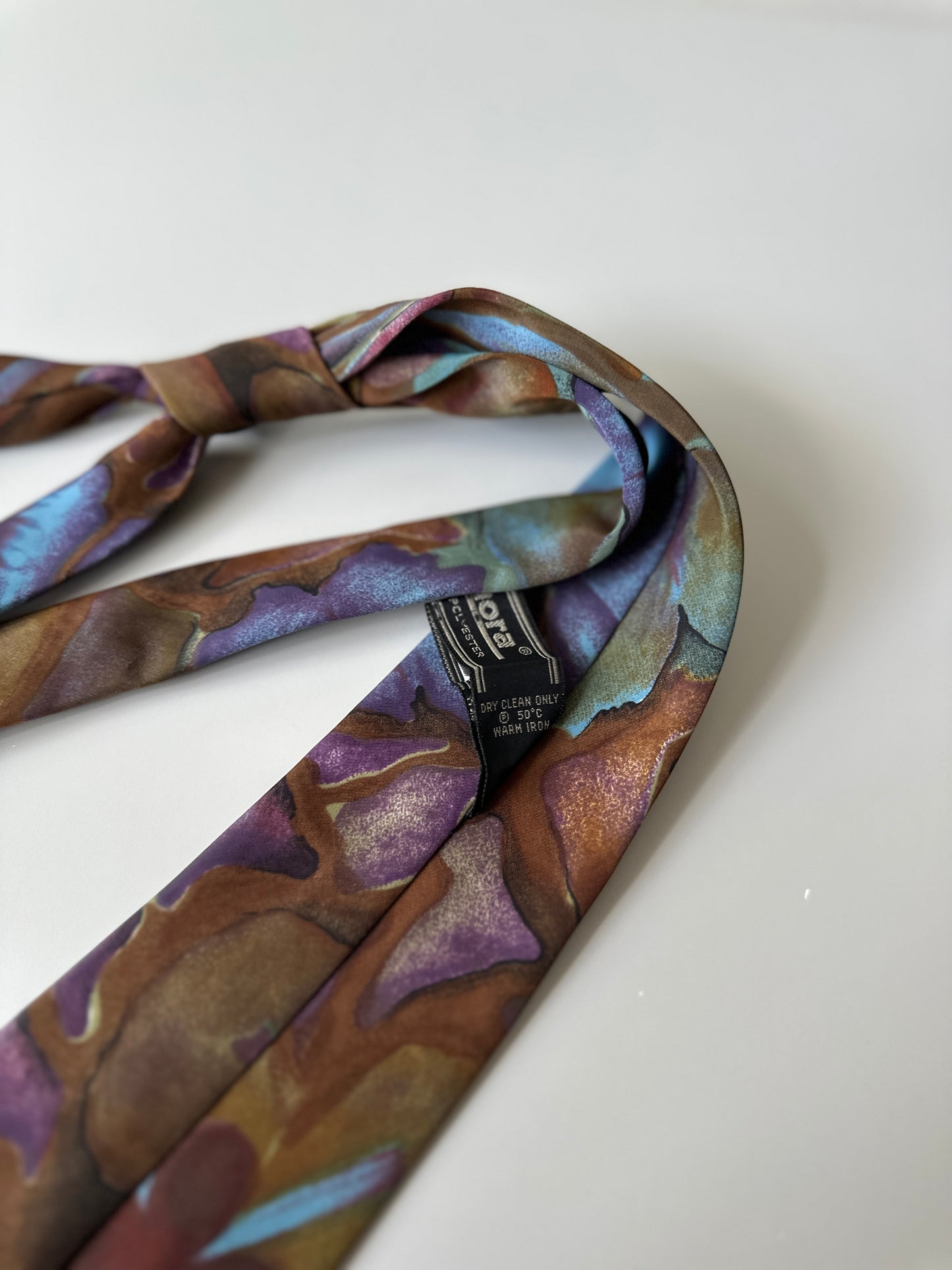 multi-coloured tie