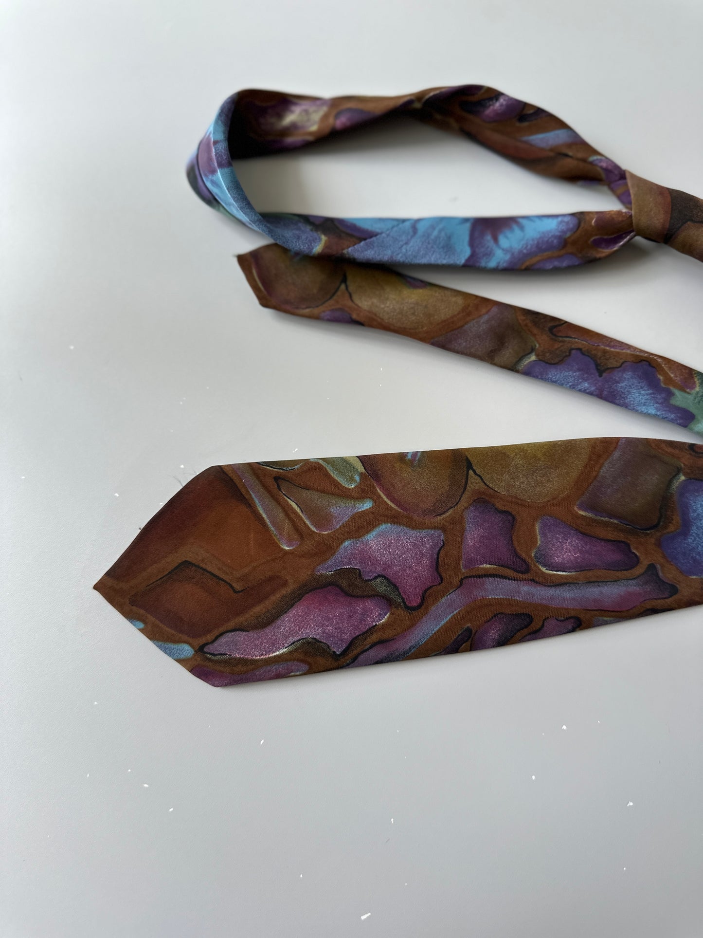 multi-coloured tie