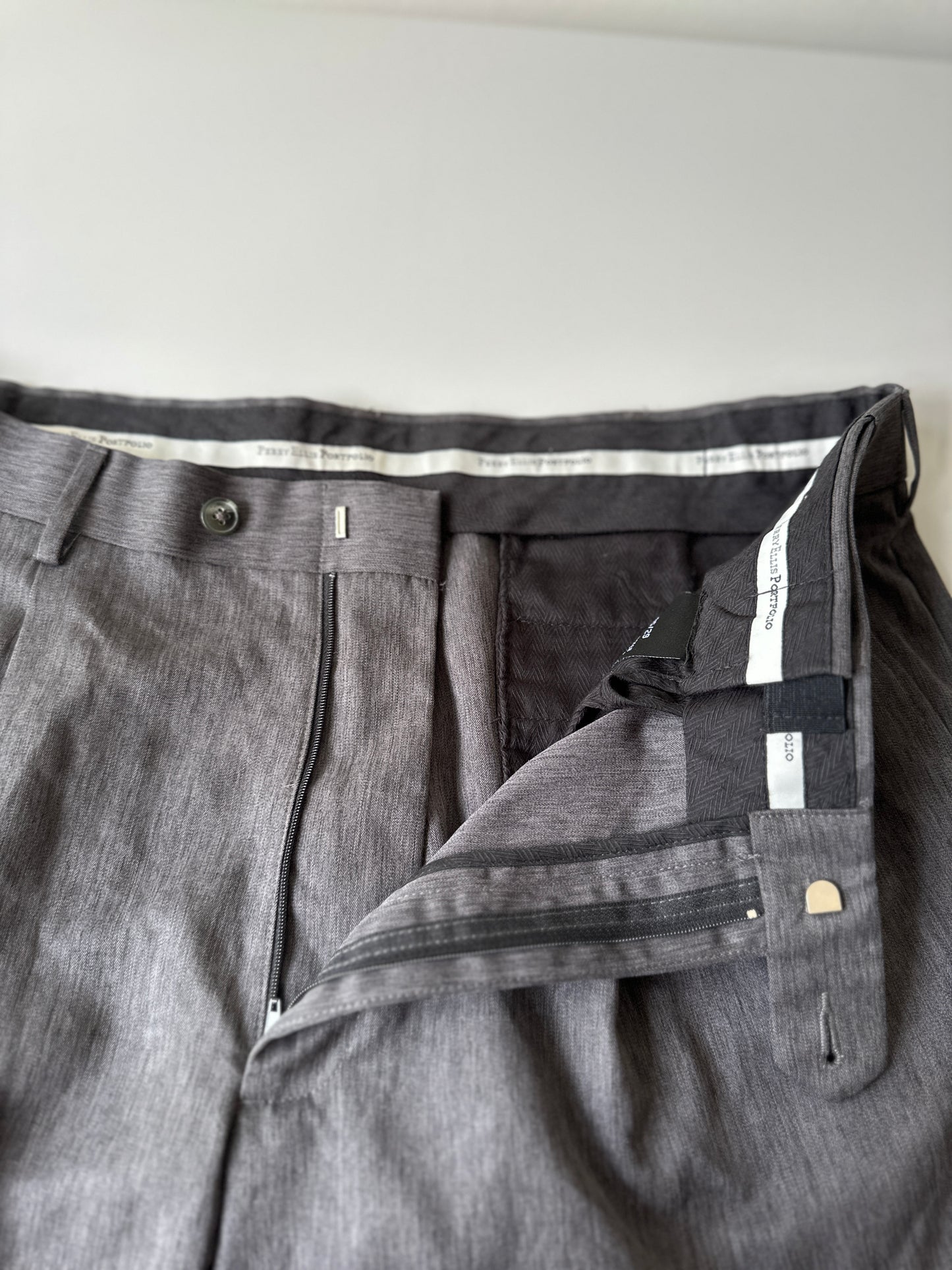 grey suit pants