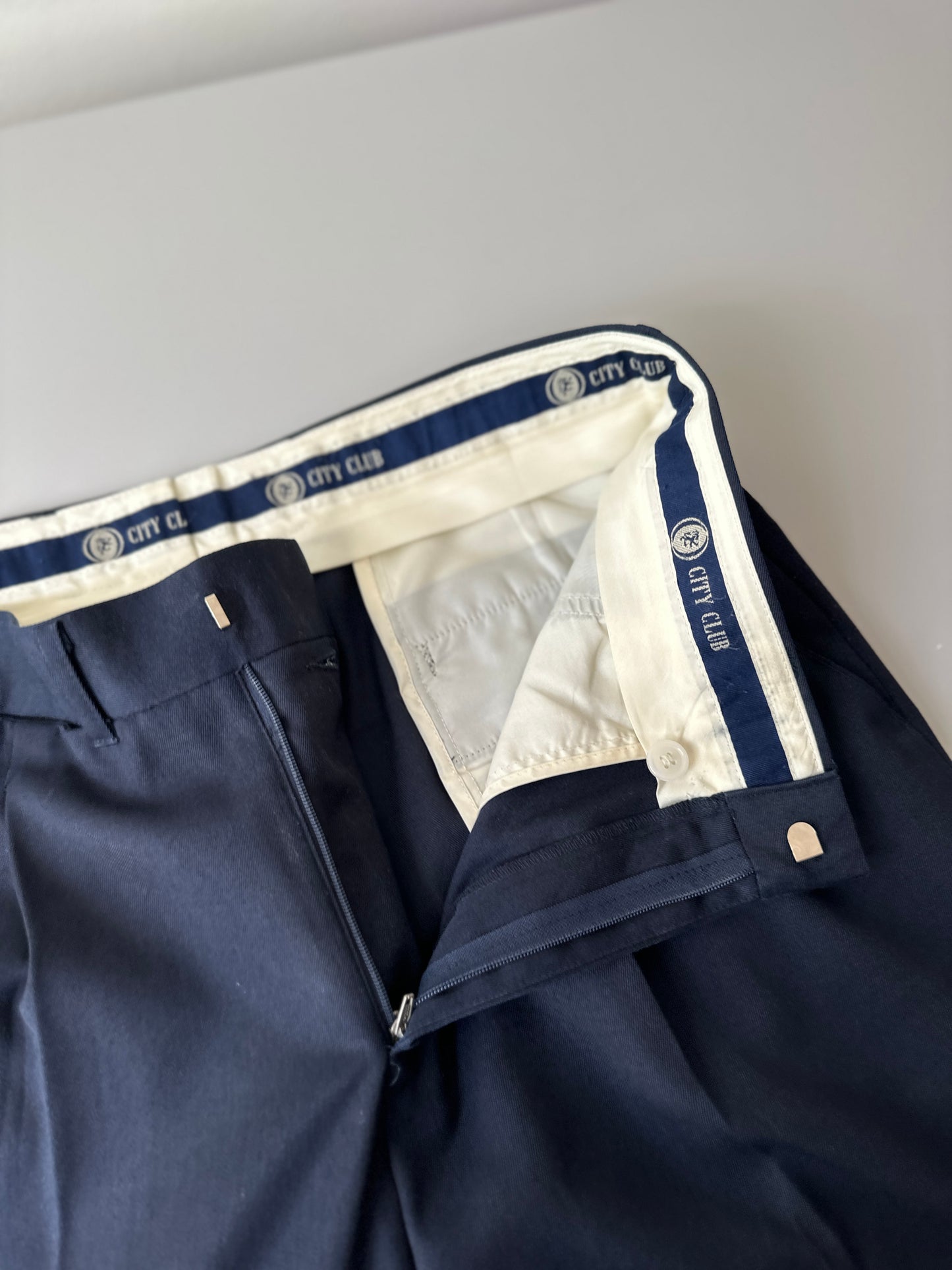 navy blue suit pants