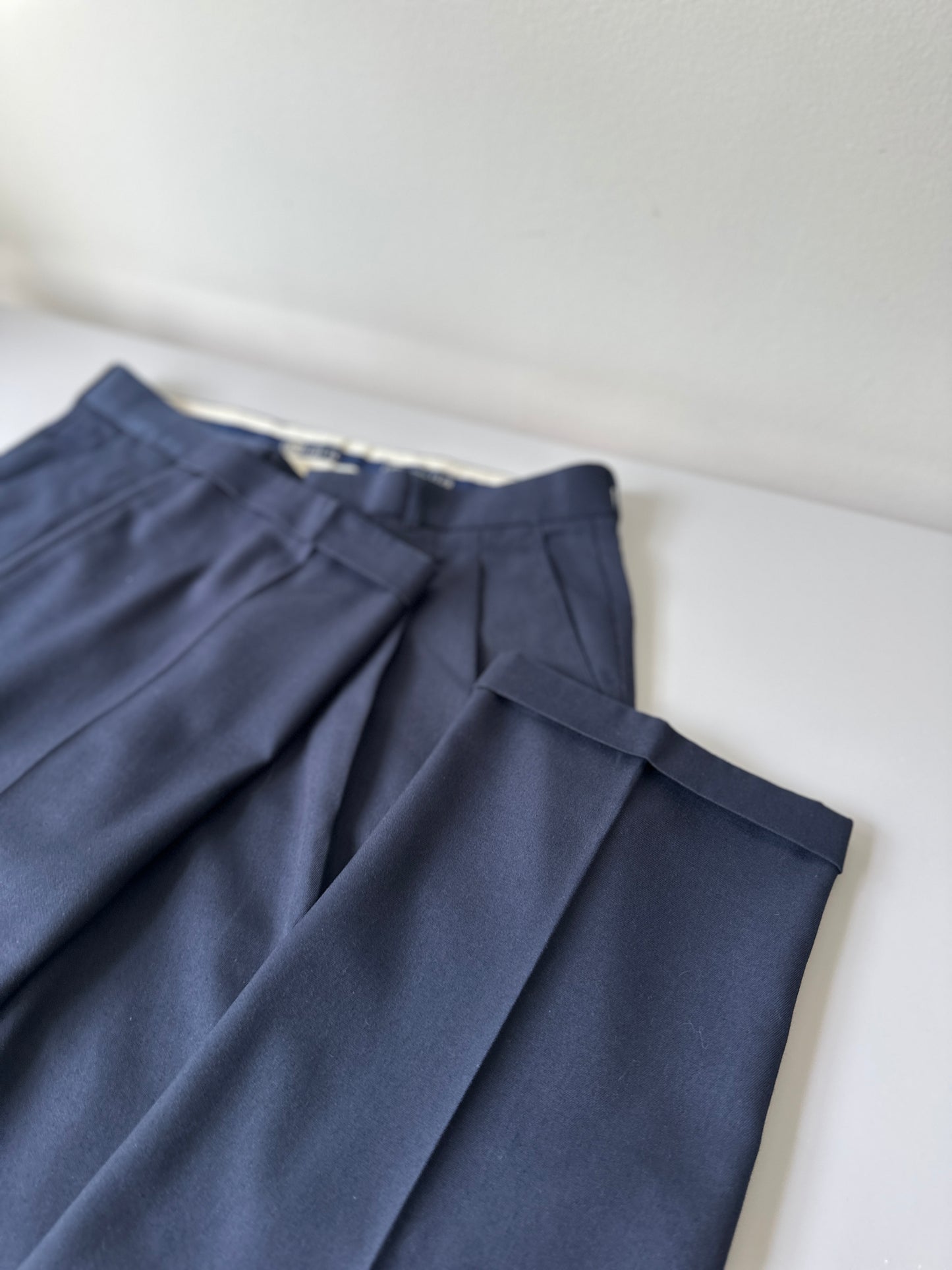 navy blue suit pants