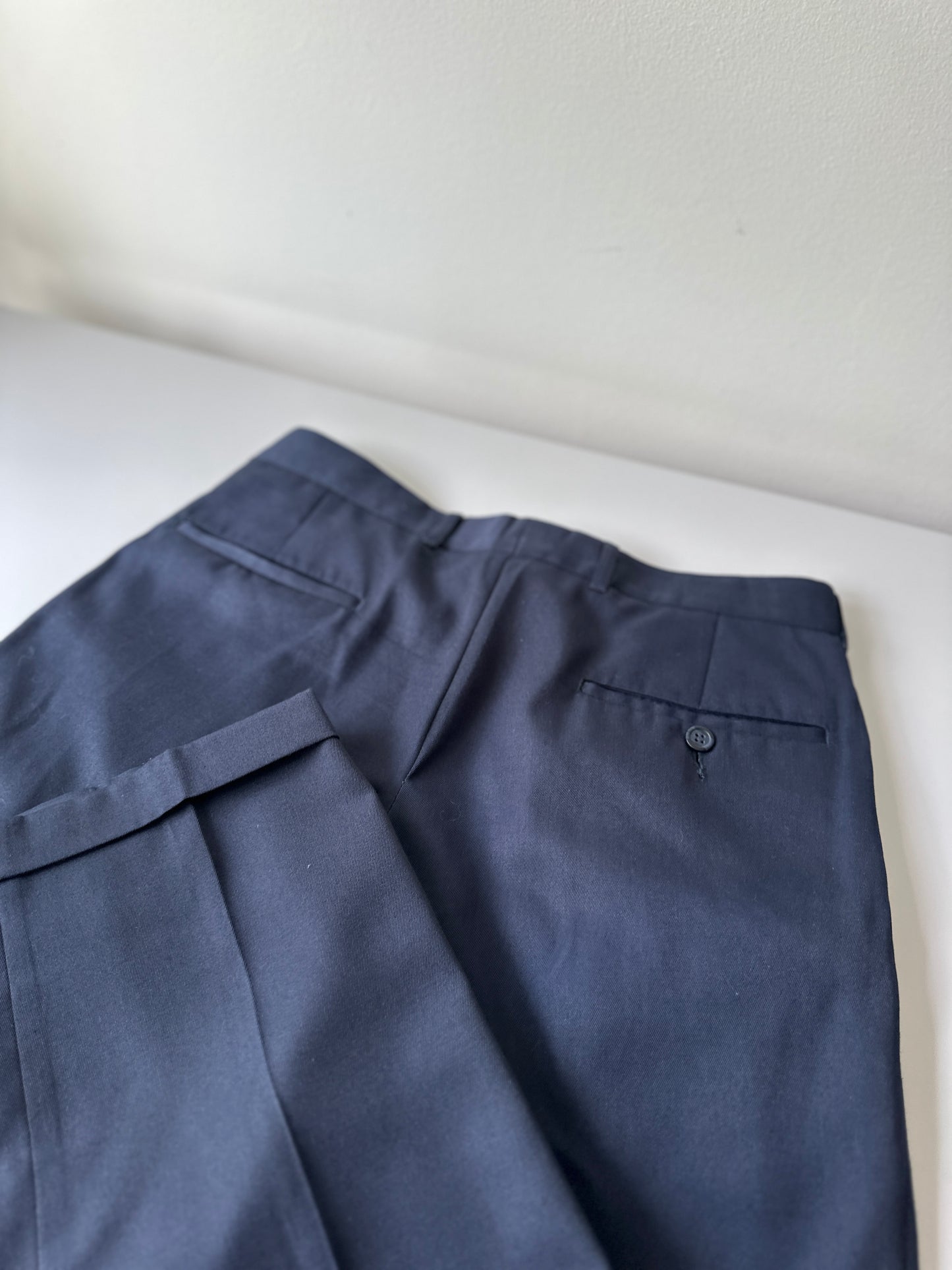 navy blue suit pants