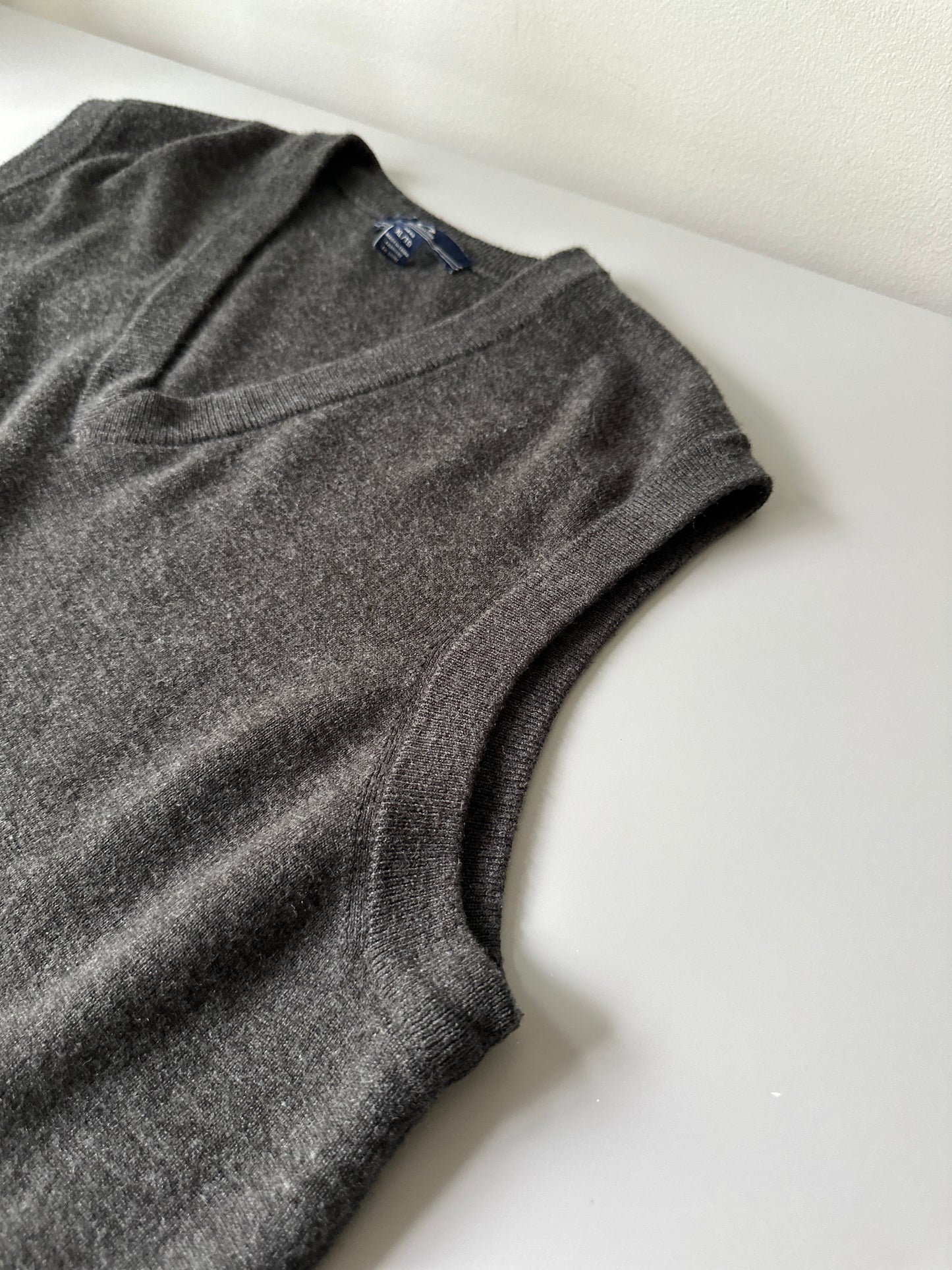 grey wool vest