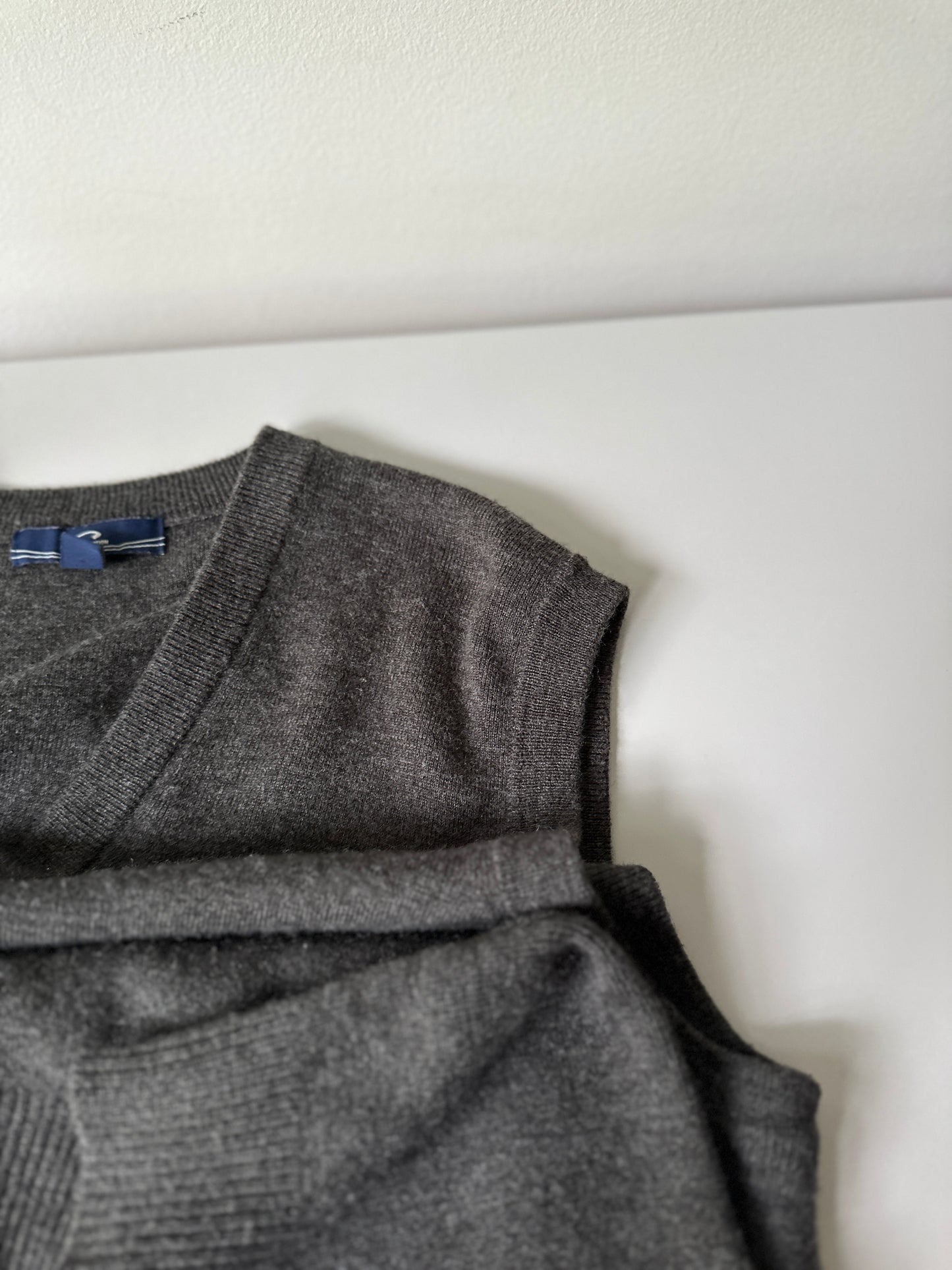 grey wool vest